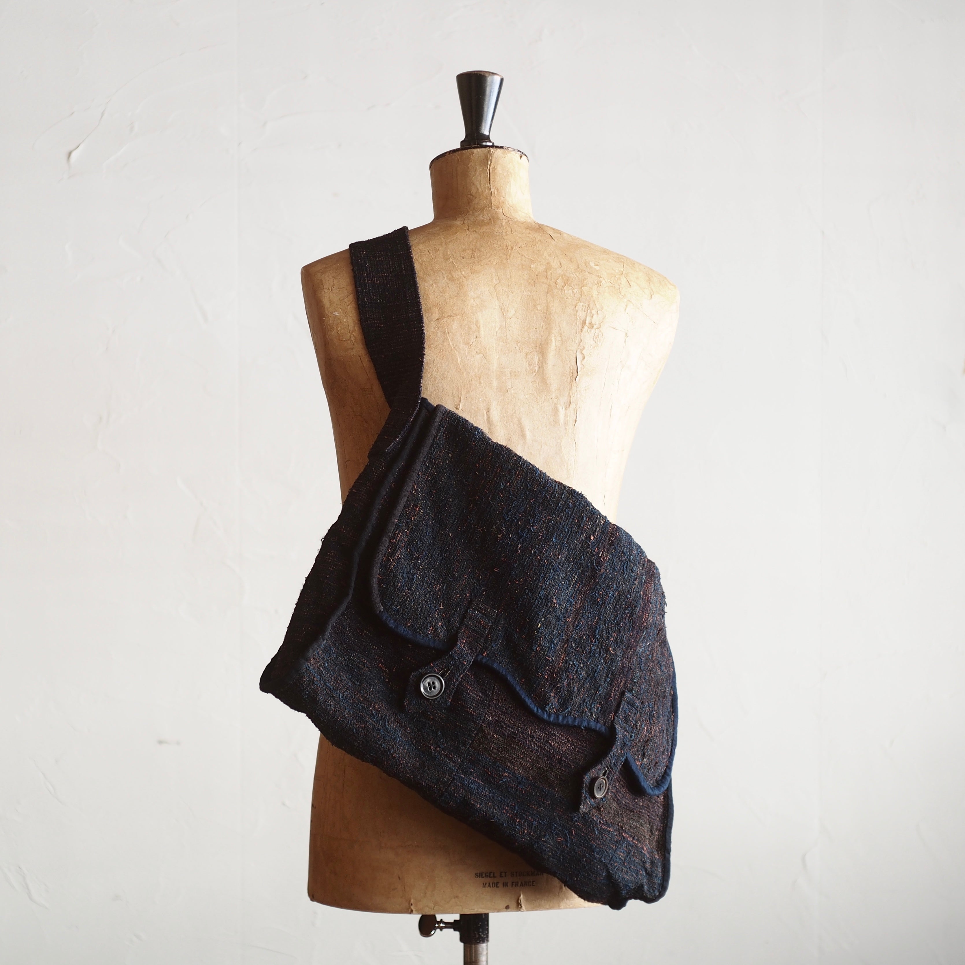 NORA BAG~type postman~japan old sakiori  fabric