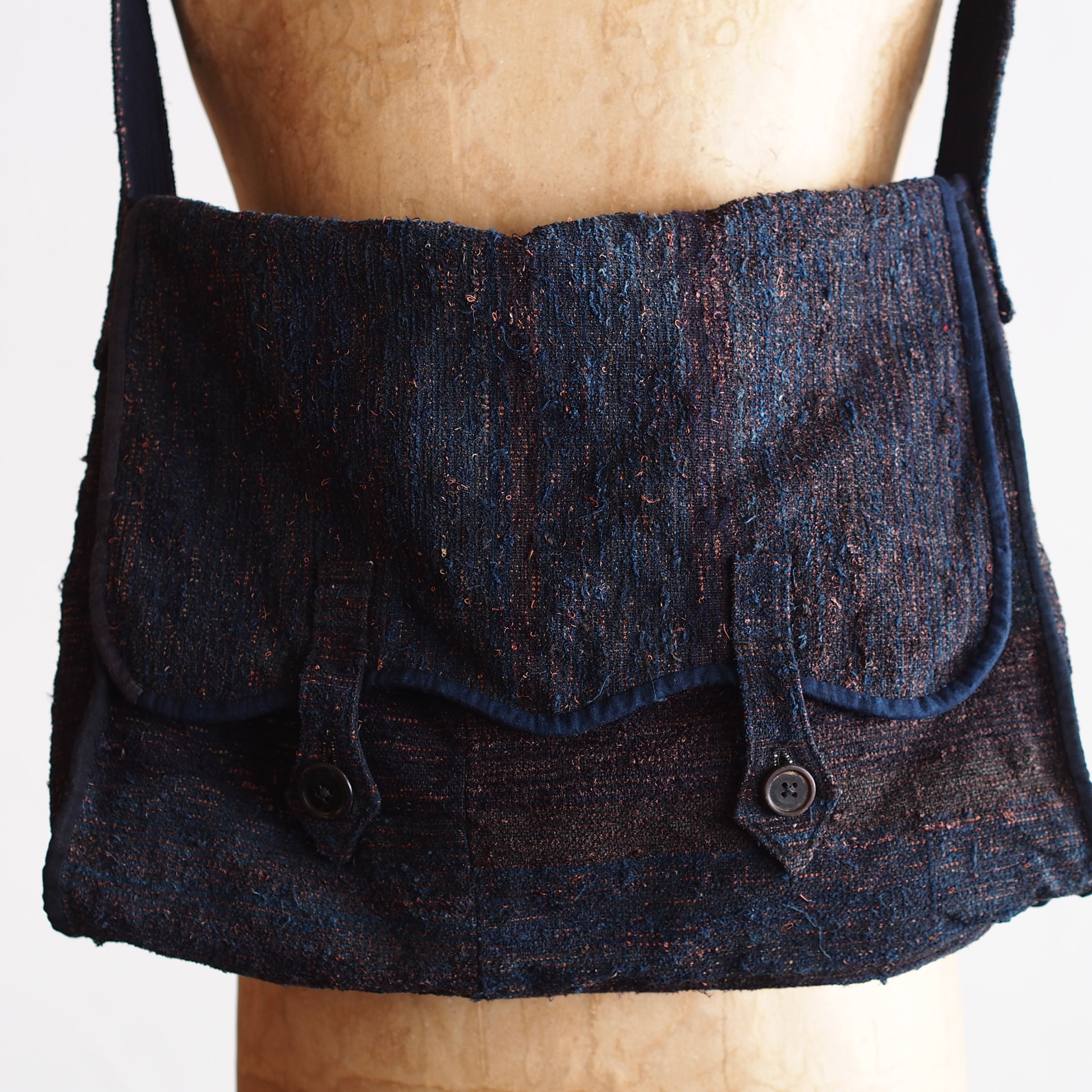 NORA BAG~type postman~japan old sakiori  fabric