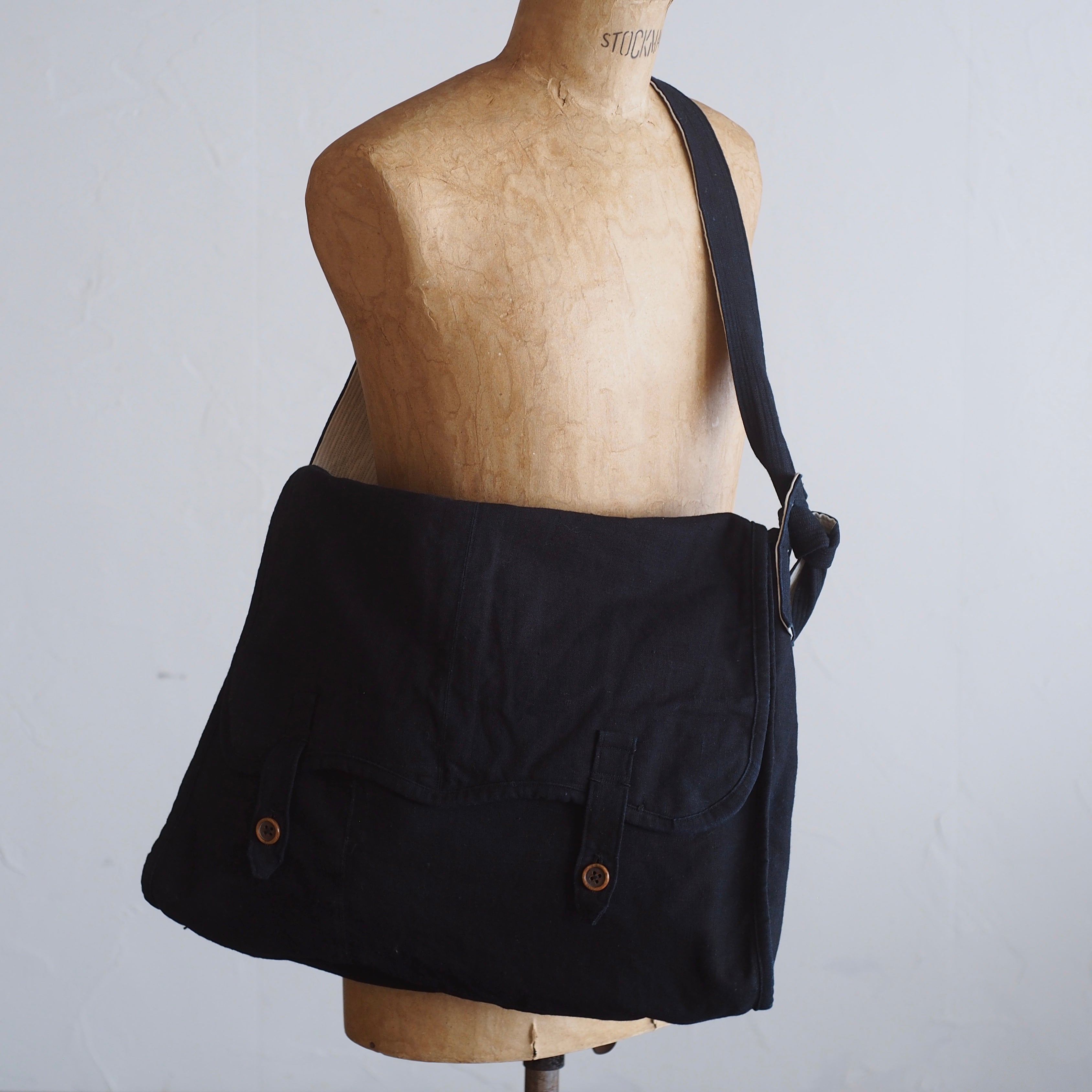NORA BAG~type postman~japan old indigo fabric⓶