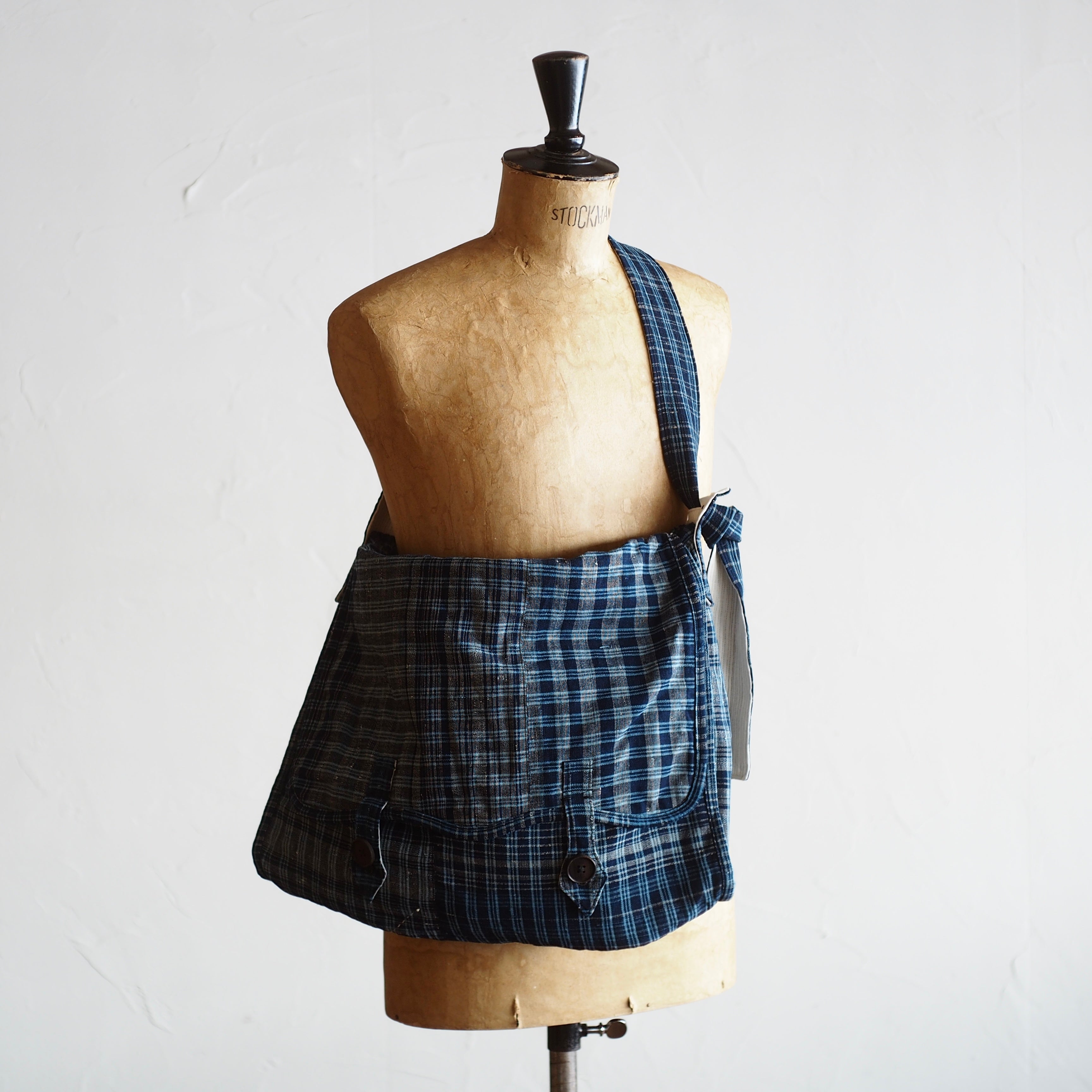 NORA BAG~type postman~japan old indigo cotton fabric