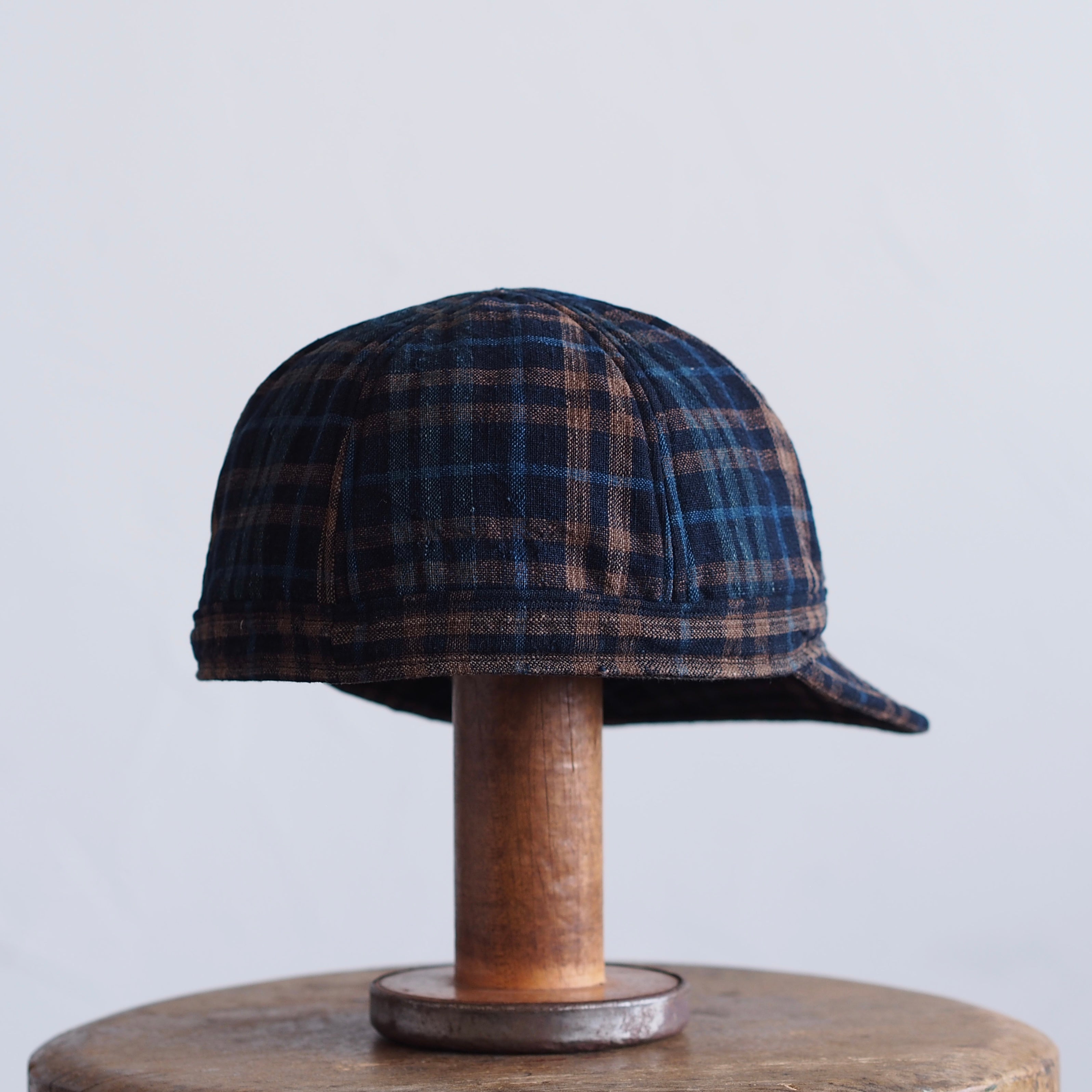 JAPAN VINTAGE FABRIC CAP~type mechanic~60格子