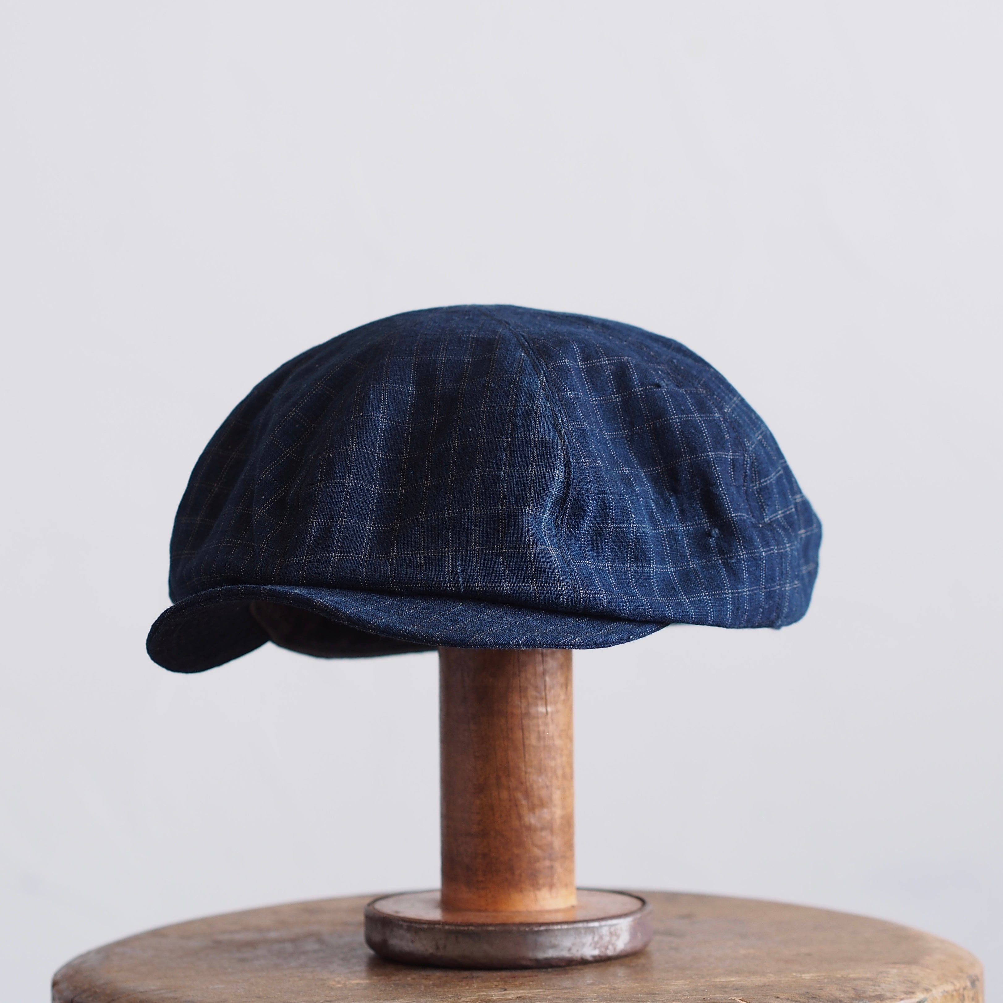 JAPAN VINTAGE FABRIC CAP ~type newsboy~60 格子