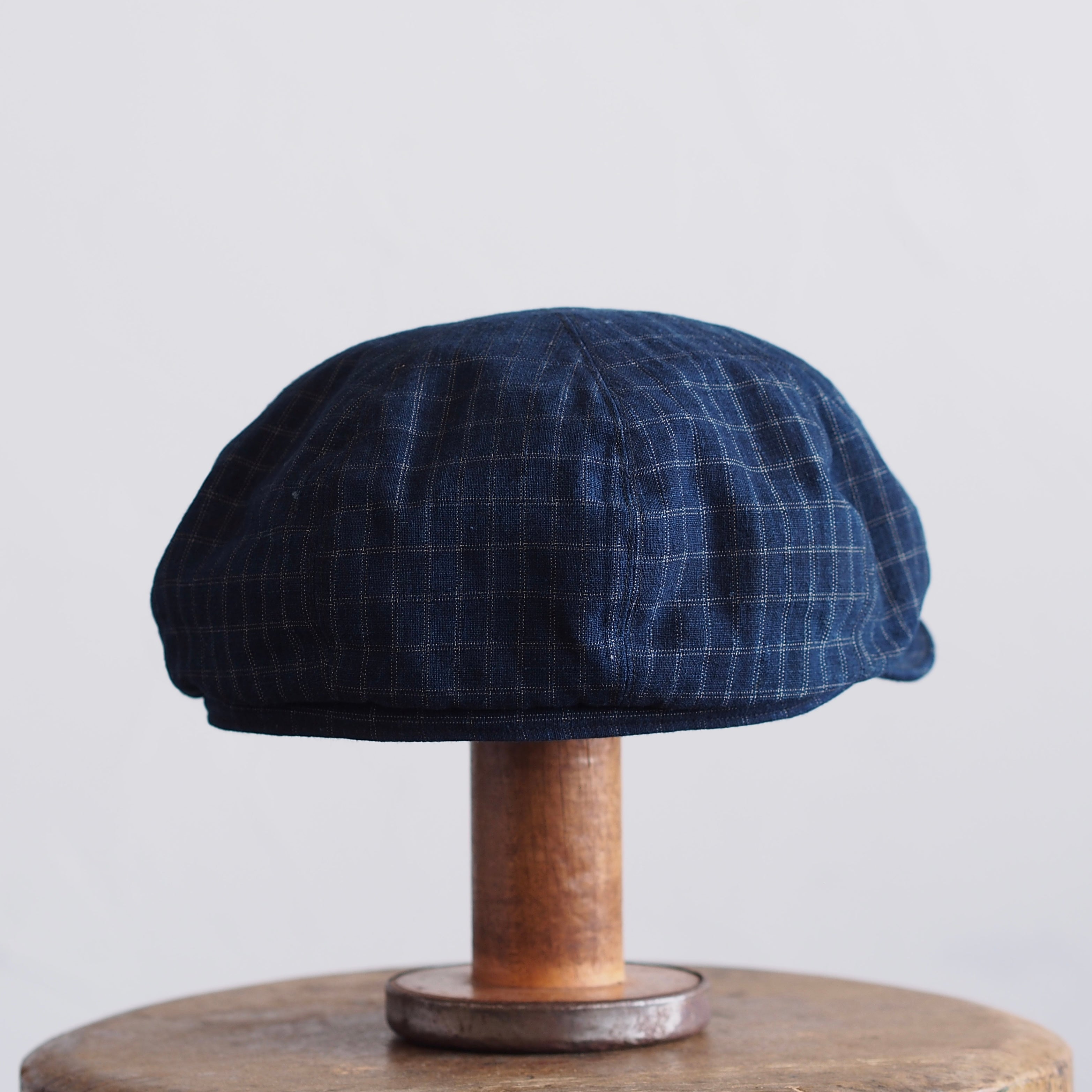 JAPAN VINTAGE FABRIC CAP ~type newsboy~60 格子