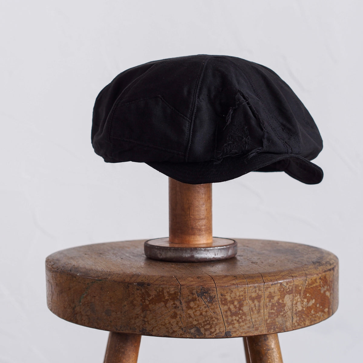 FRENCH VINTAGE LIGHT MOLESKIN CAP ~type newsboy~60