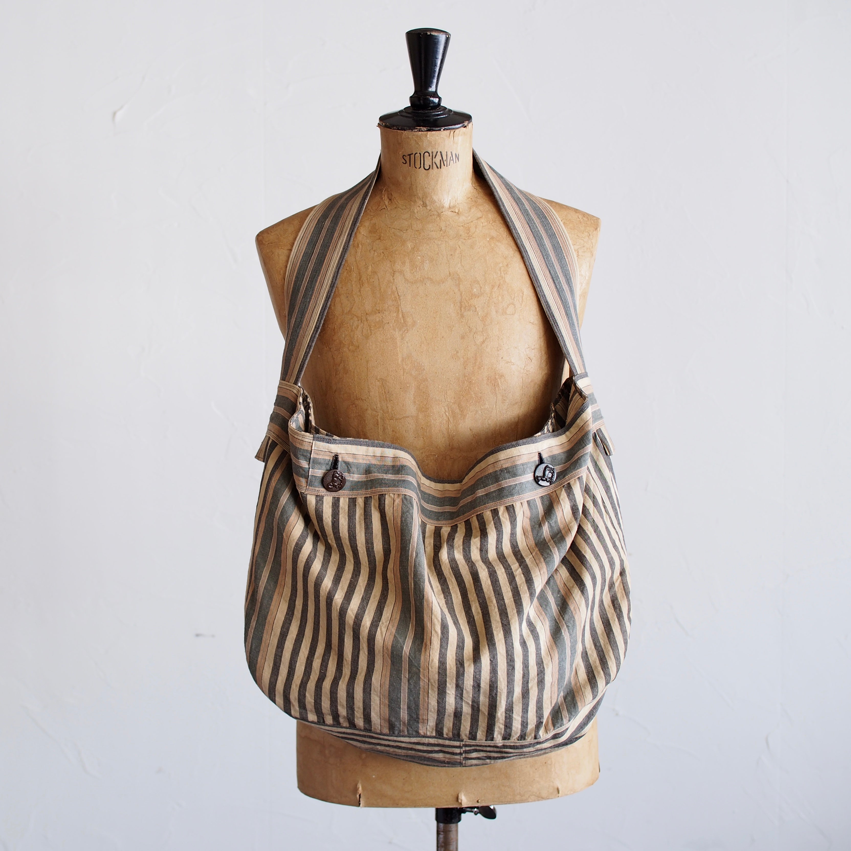 NORA BAG~type newspaper~japan old cotton fabric①