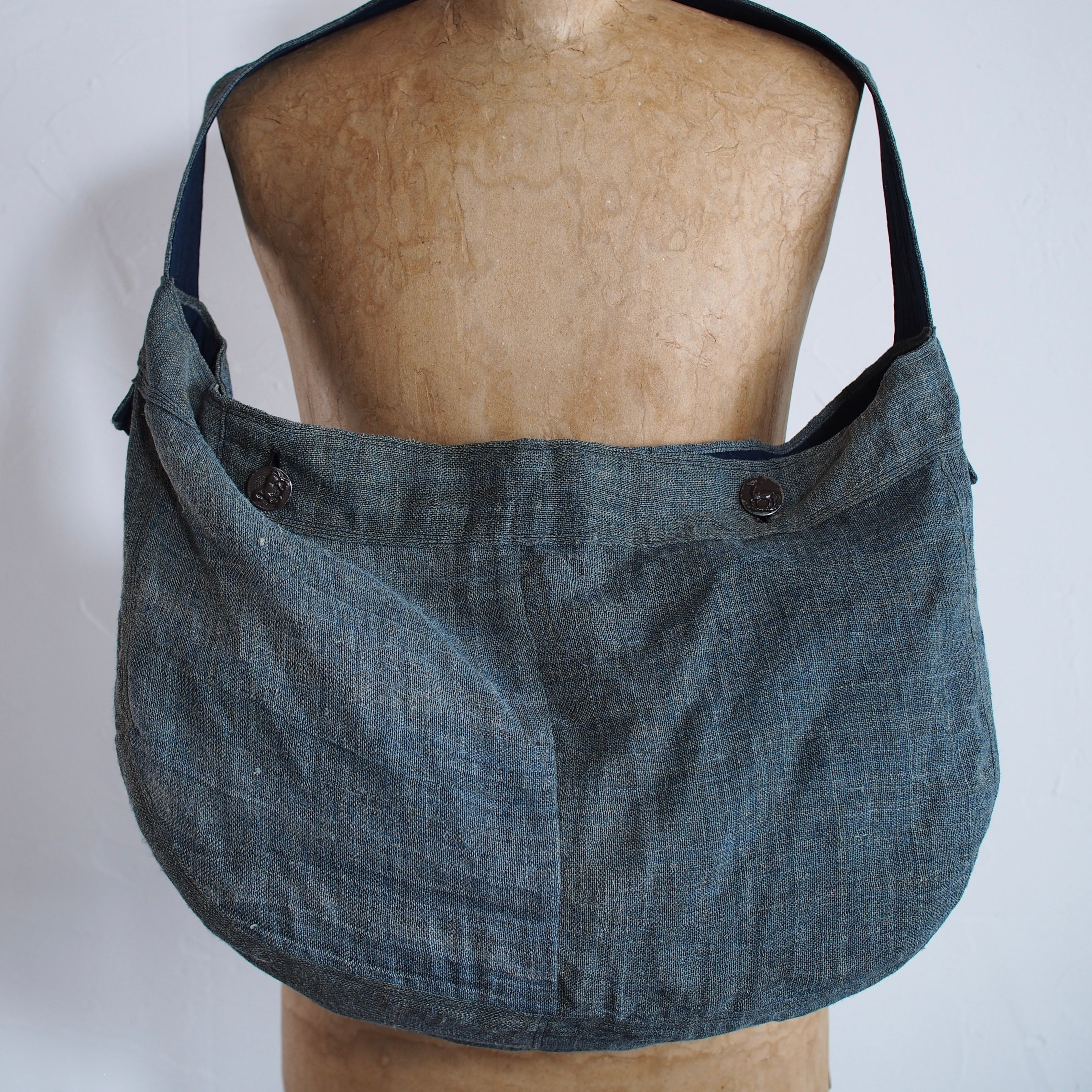 NORA BAG~type newspaper~japan old linen fabric