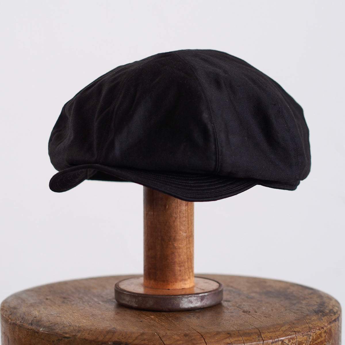 FRENCH VINTAGE LIGHT MOLESKIN CAP ~type newsboy~59
