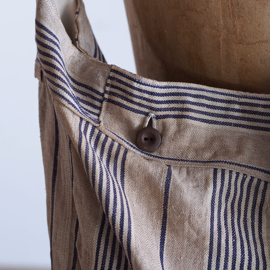 NORA BAG ~ type newspaper ~ french old linen fabric
