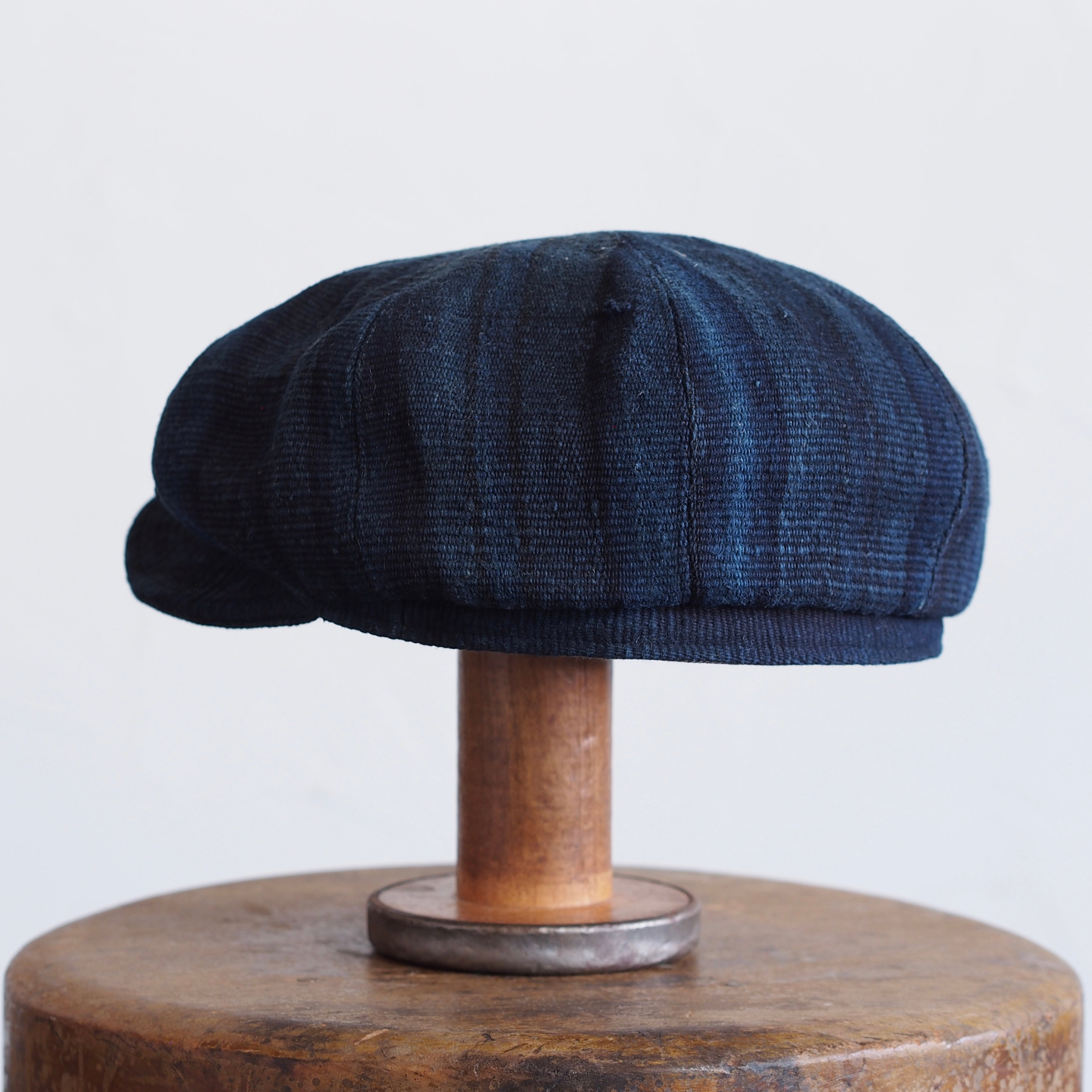 JAPAN VINTAGE  COTTON/LINEN CAP~type newsboy~61