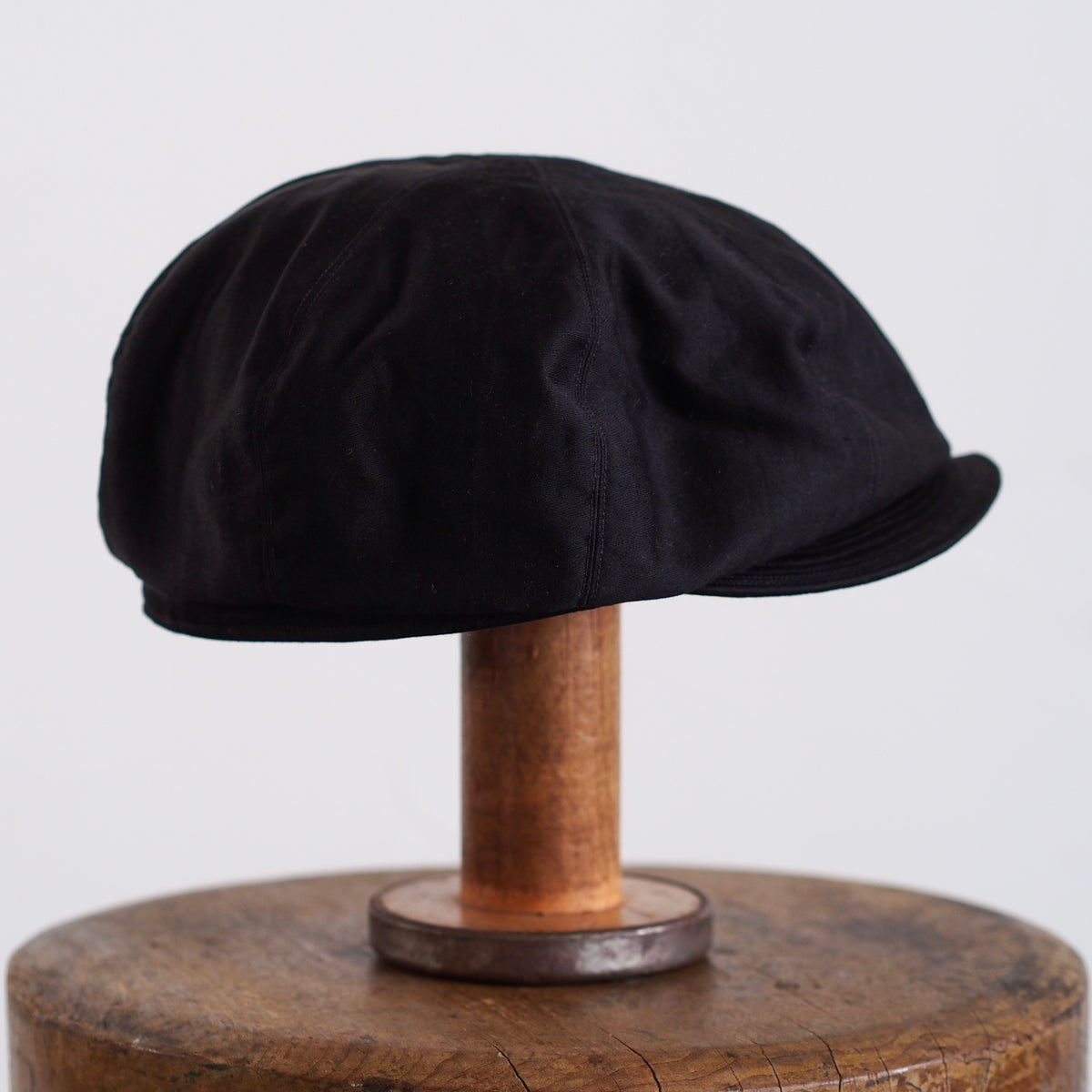 FRENCH VINTAGE LIGHT MOLESKIN CAP ~type newsboy~59