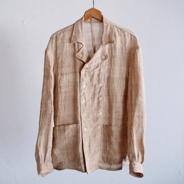 NORA DOUBLE JACKET~japan old linen fabric~