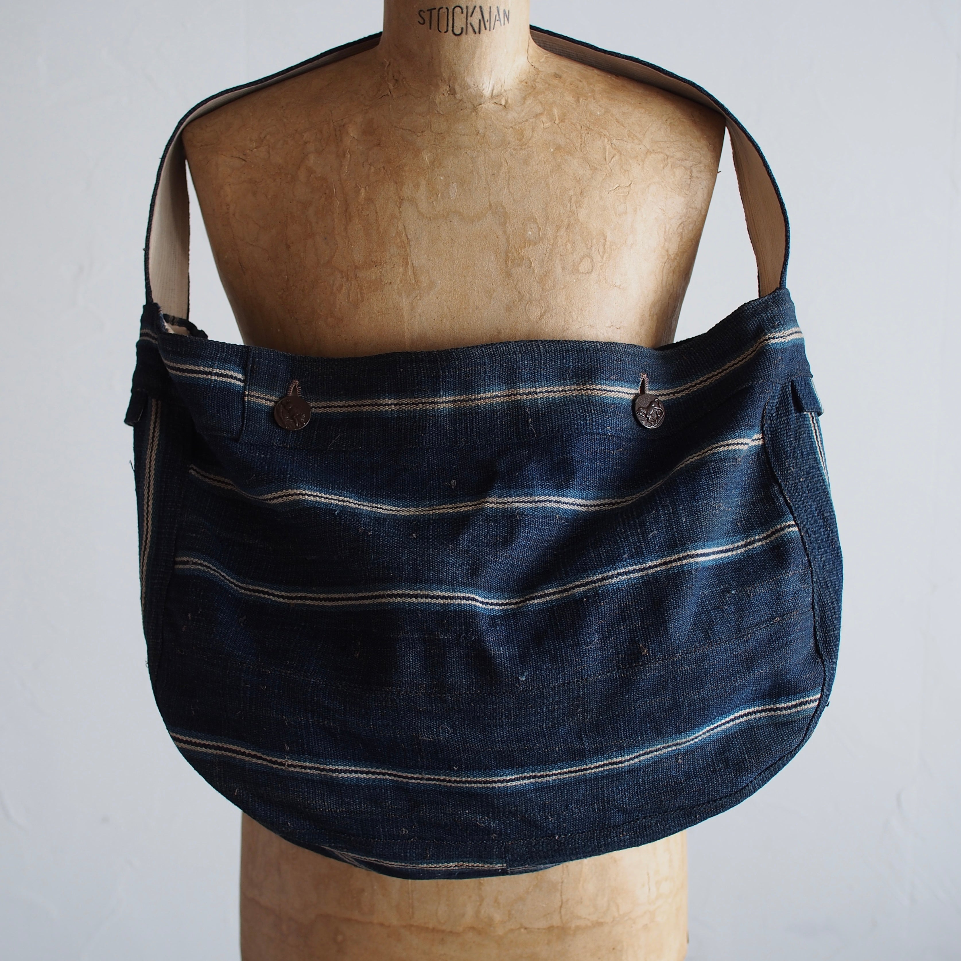NORA BAG~type newspaper~japan old cotton/linen fabric
