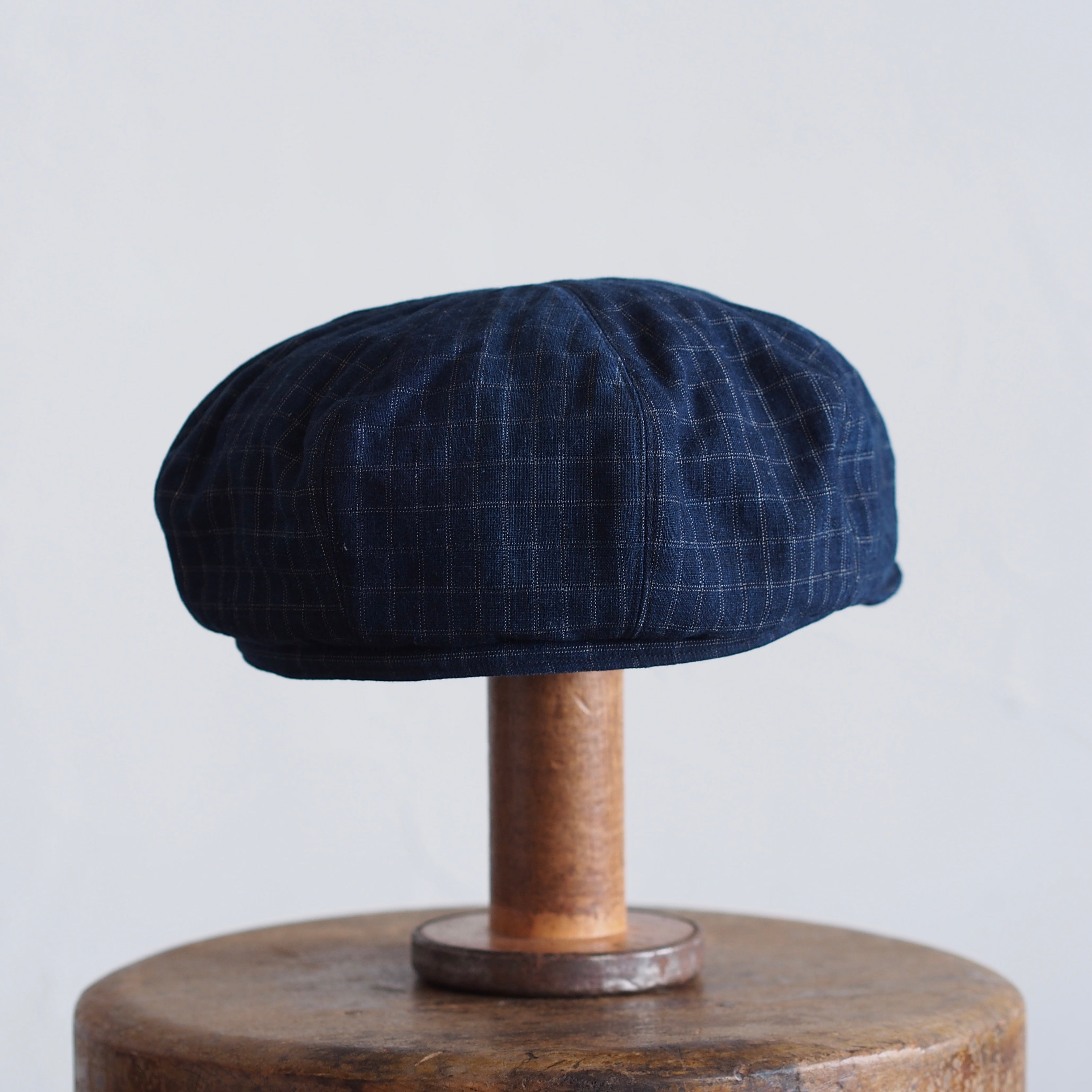 JAPAN VINTAGE FABRIC CAP ~type newsboy~60 格子