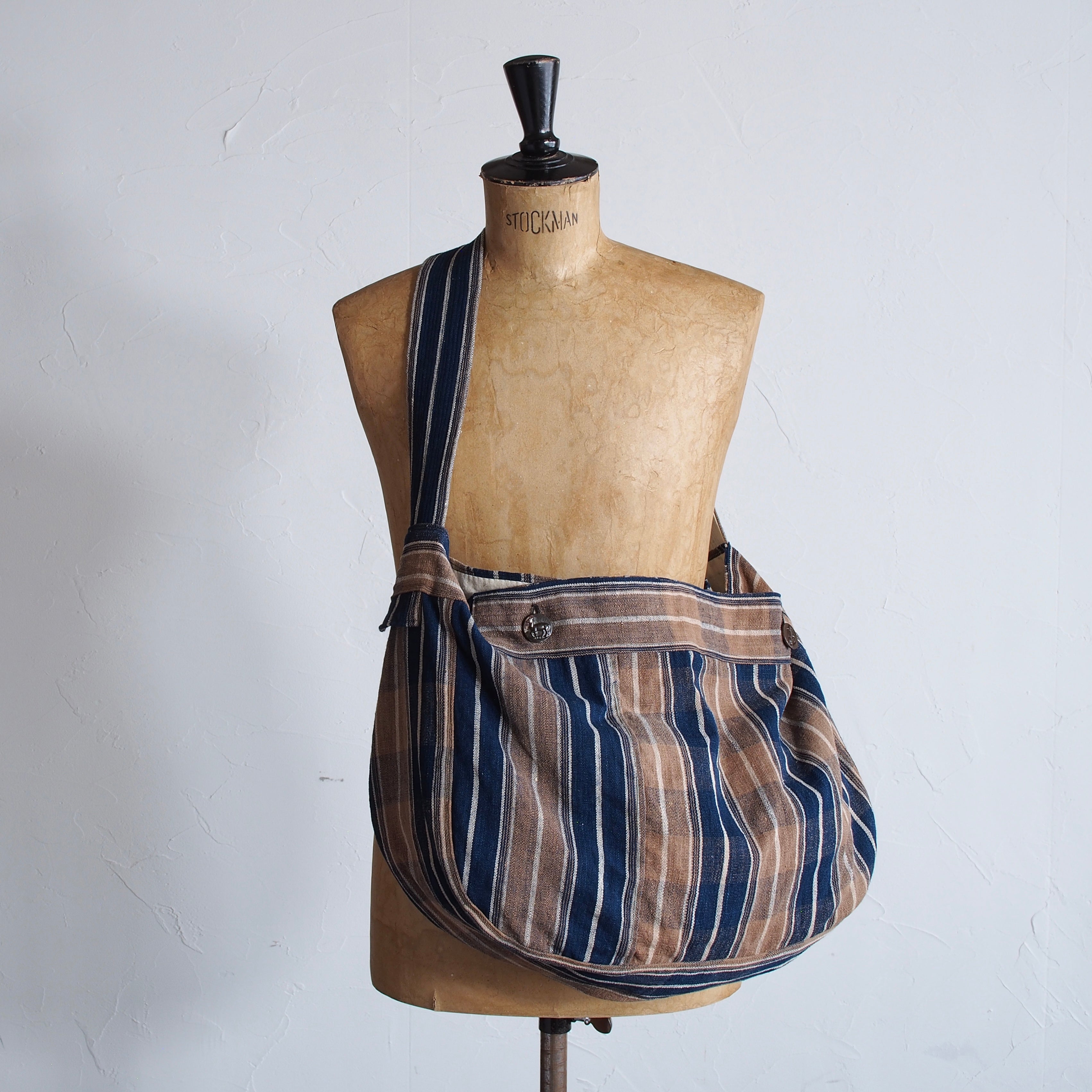 NORA BAG~type newspaper~japan old cotton fabric