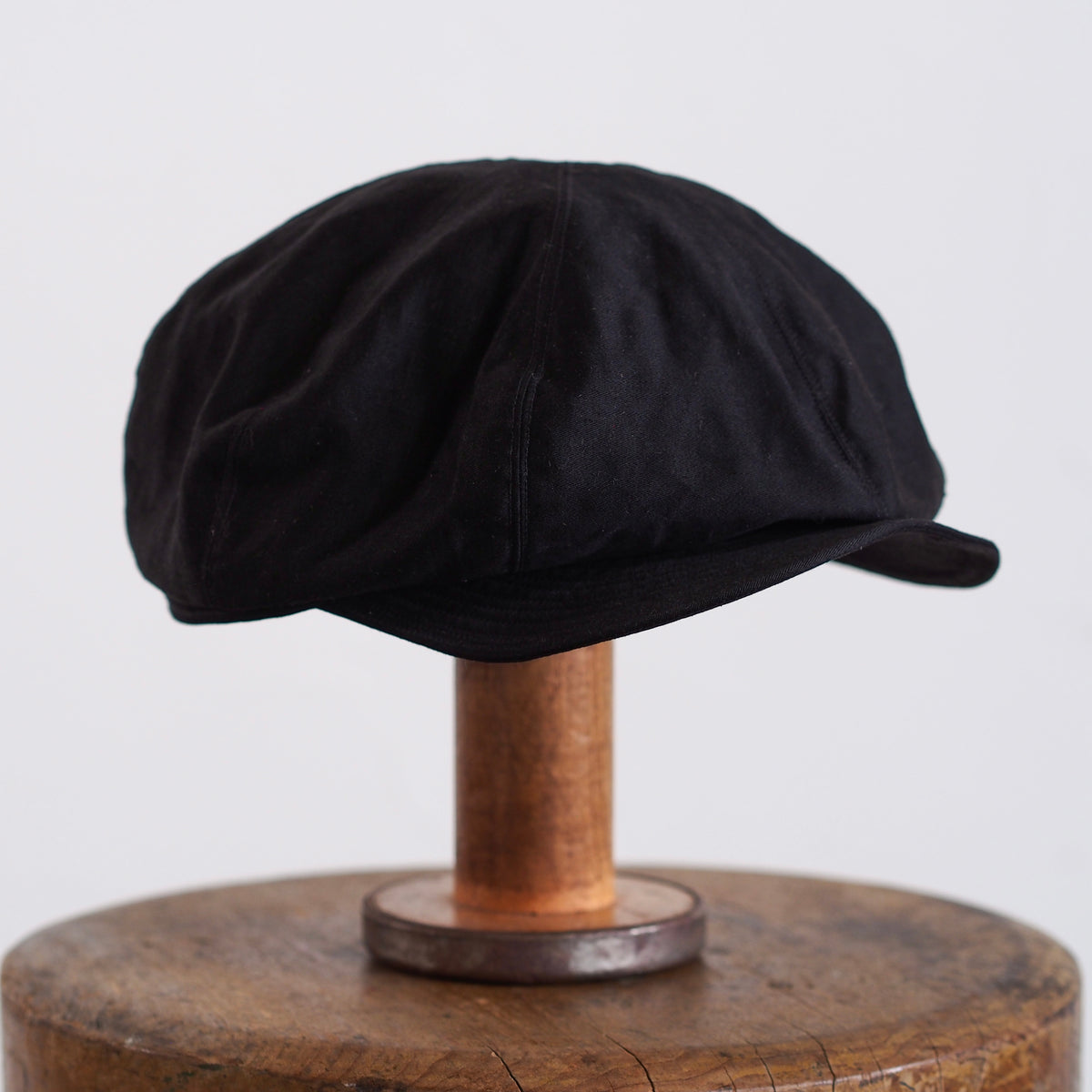 FRENCH VINTAGE LIGHT MOLESKIN CAP ~type newsboy~60