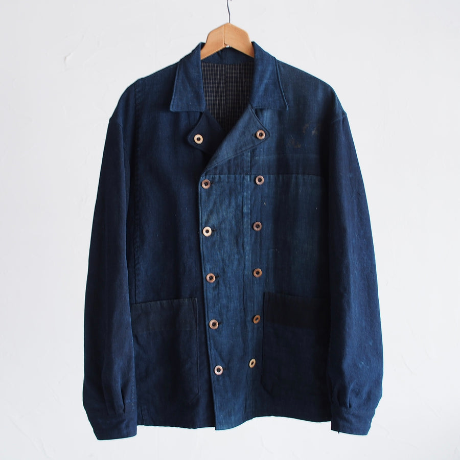 着丈71NORA Japanese indigo cotton jacket