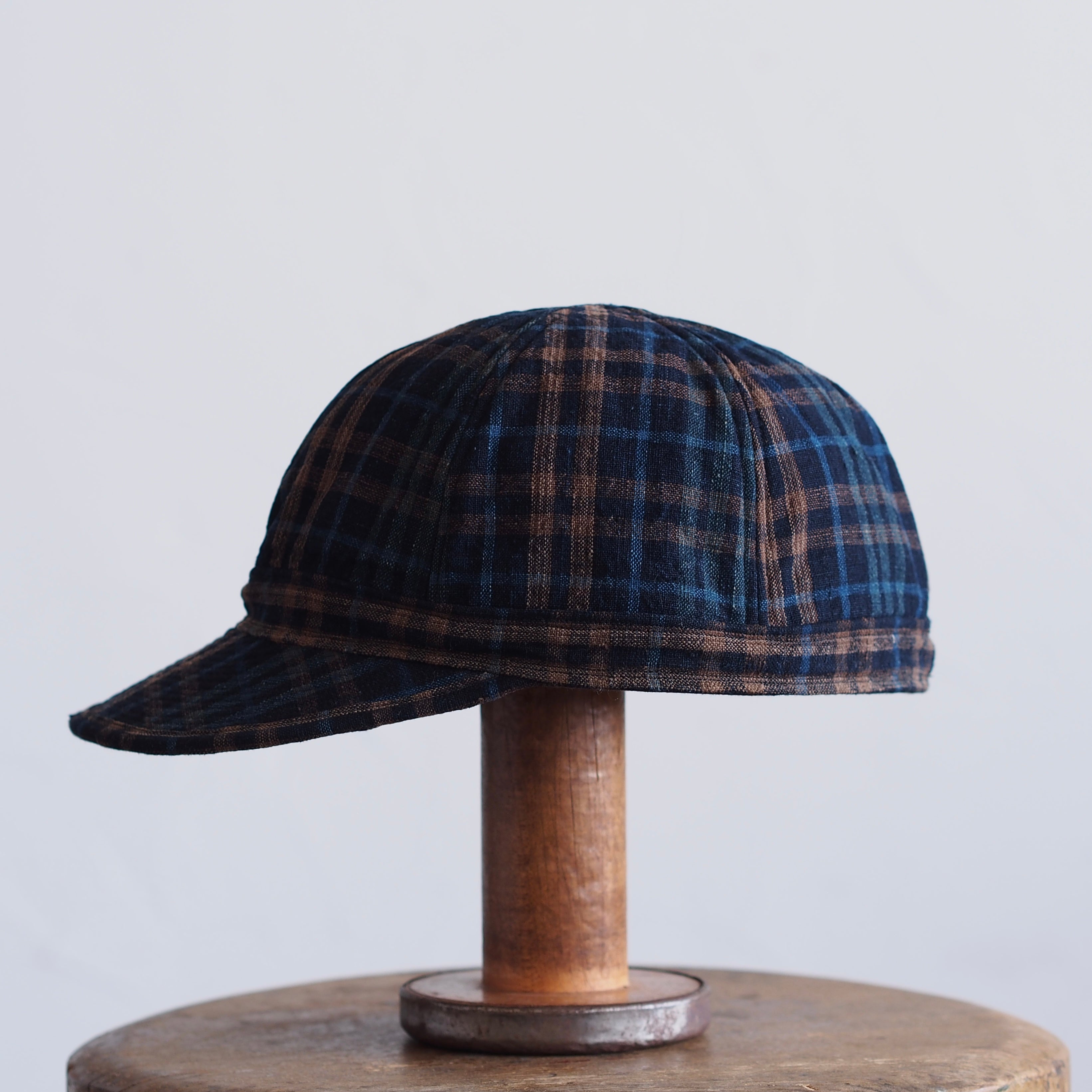 JAPAN VINTAGE FABRIC CAP~type mechanic~60格子