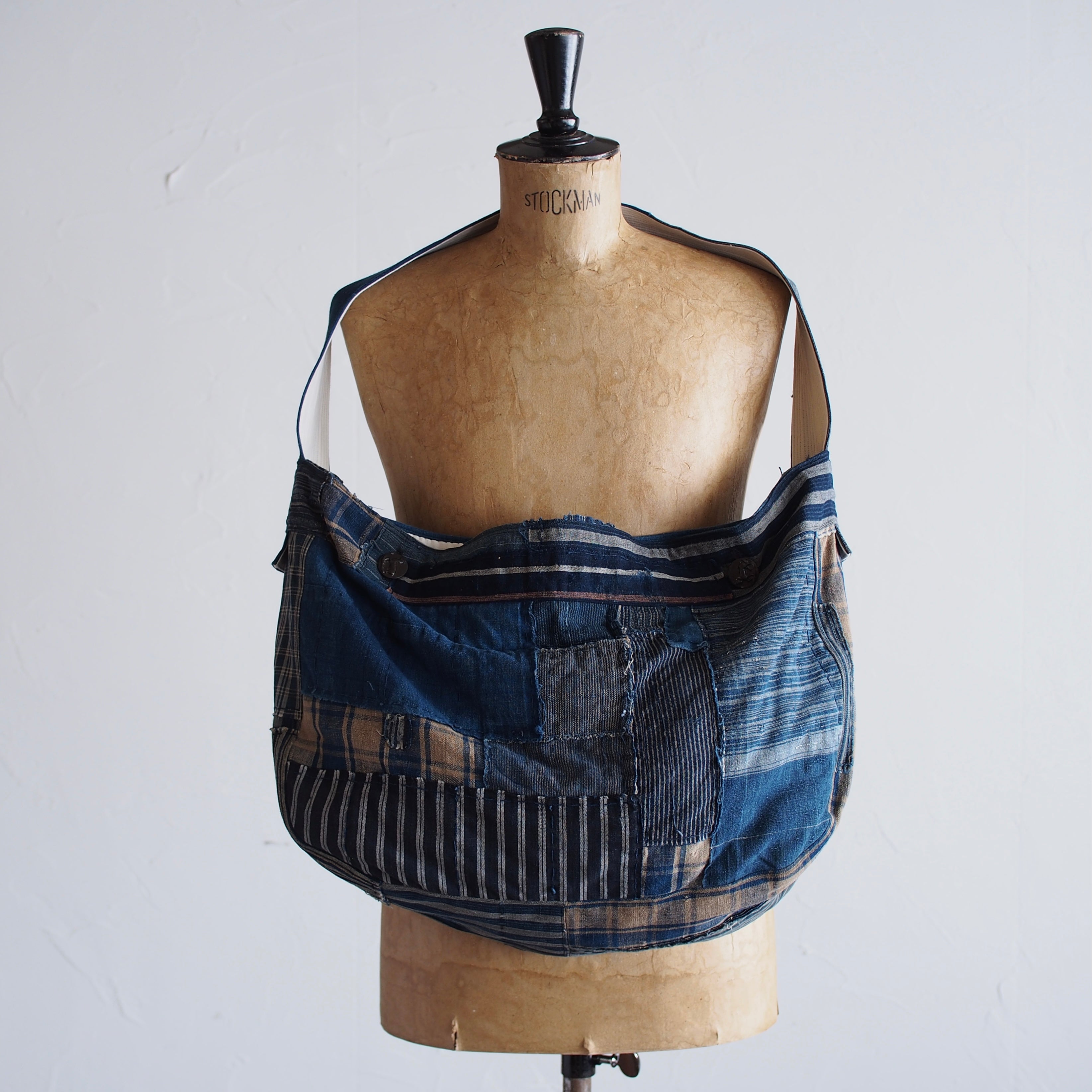 ビンテージ 襤褸 BORO ボロ 刺し子 トートバッグ　RRL ③ BORO(襤褸)TOTE BAG③ – NORA