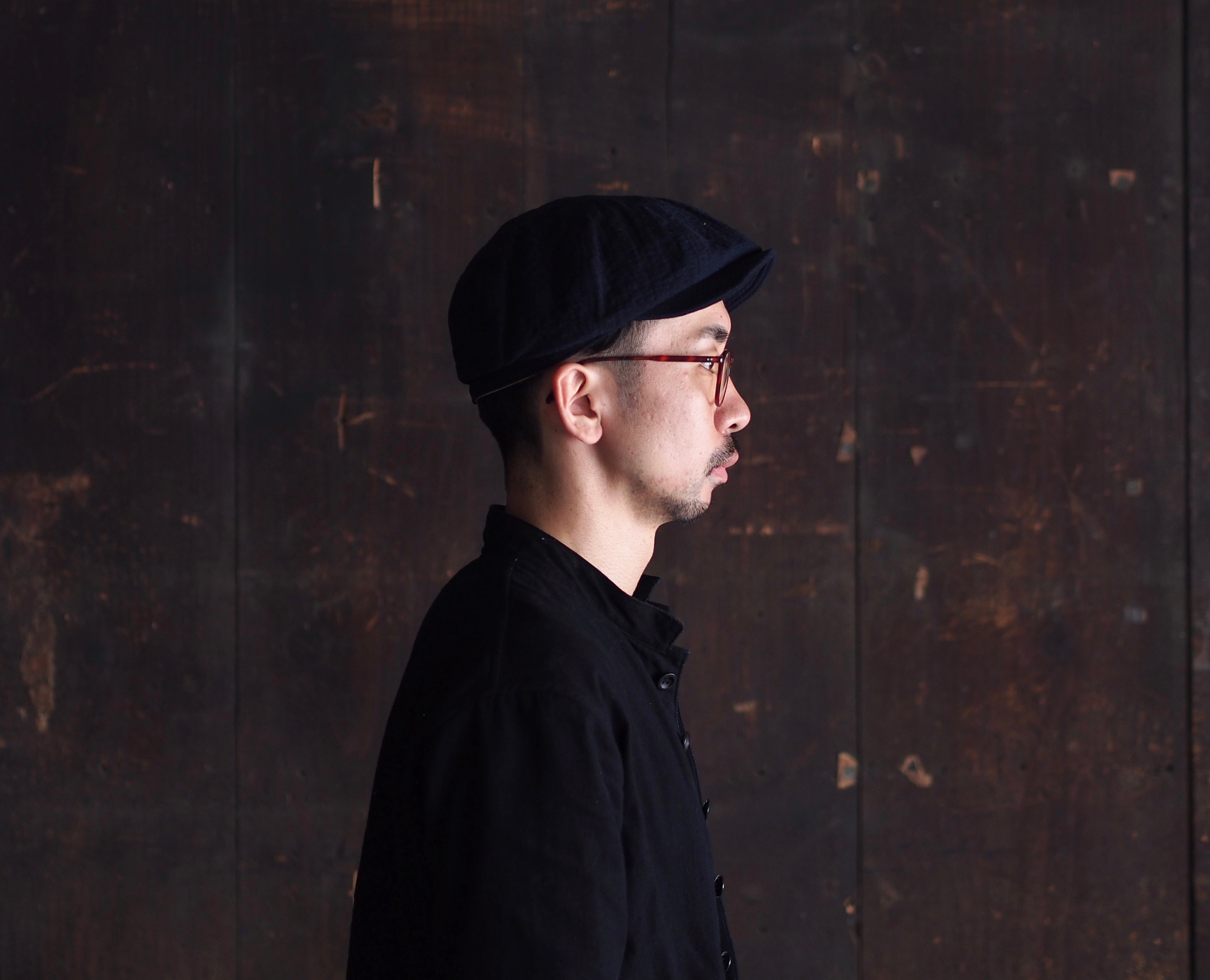 SASHIKO CAP~type newsboy~60