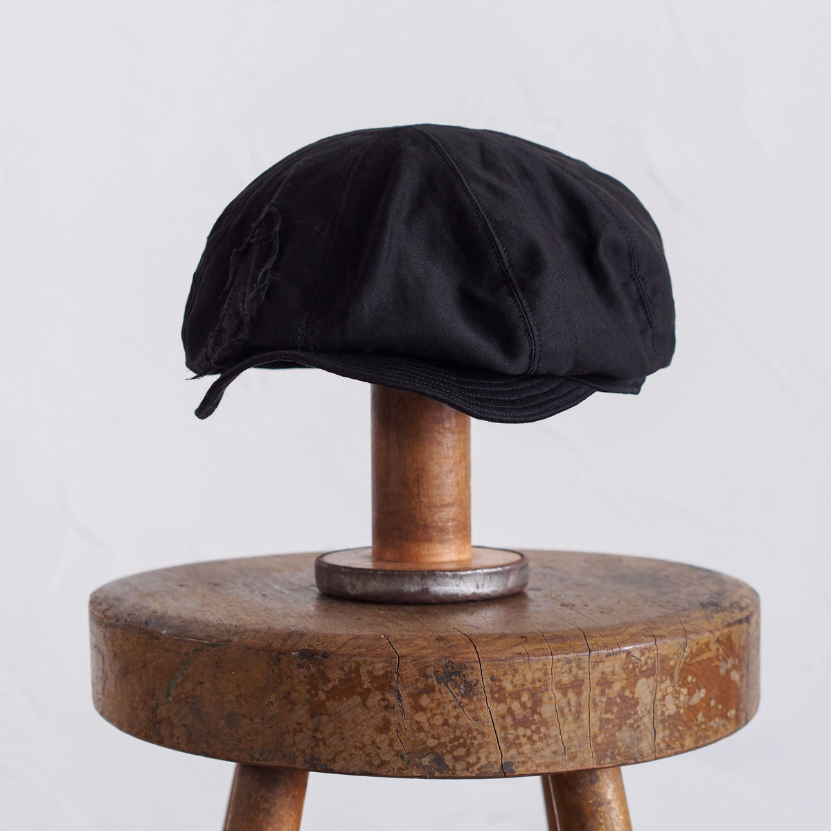 FRENCH VINTAGE LIGHT MOLESKIN CAP ~type newsboy~60