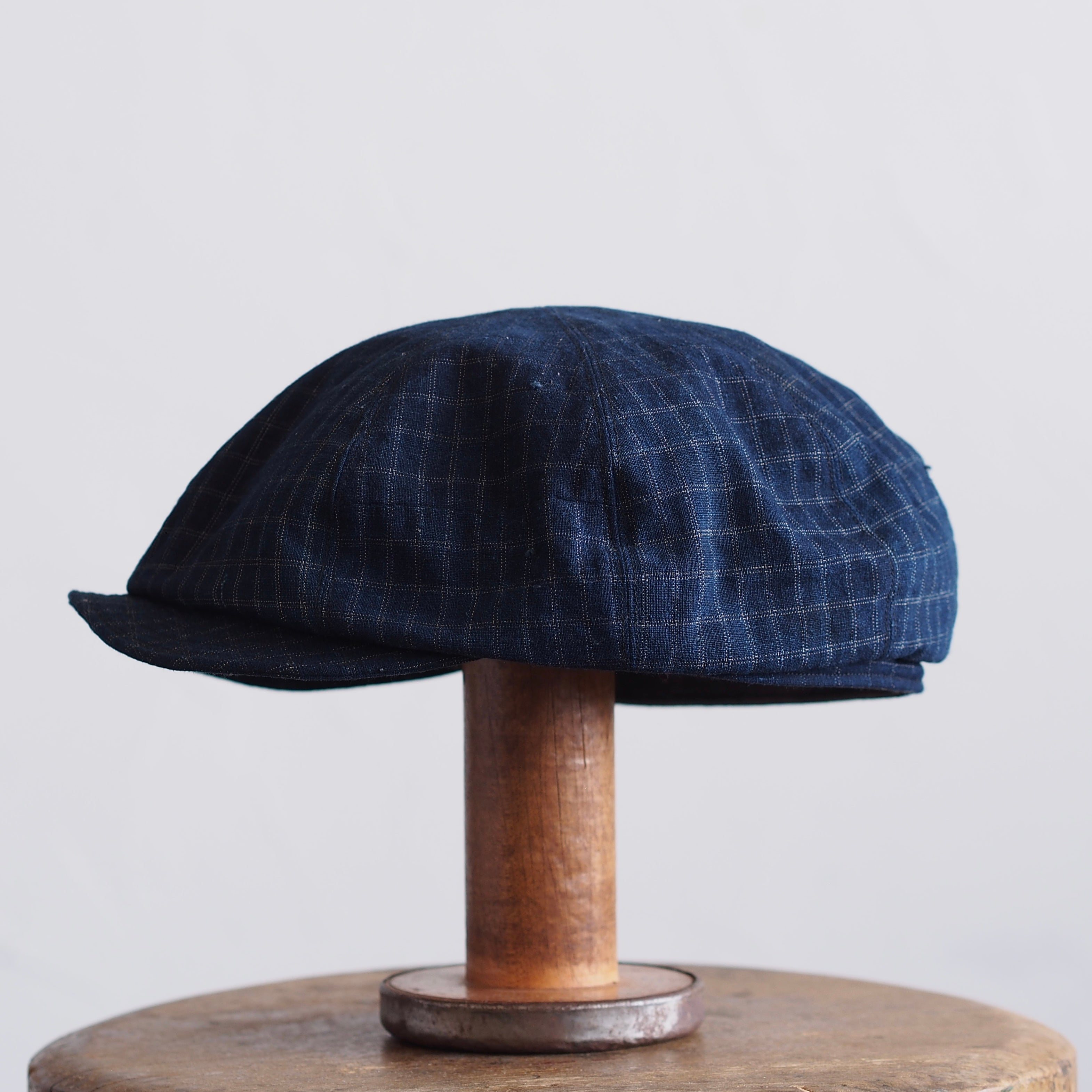JAPAN VINTAGE FABRIC CAP ~type newsboy~60 格子
