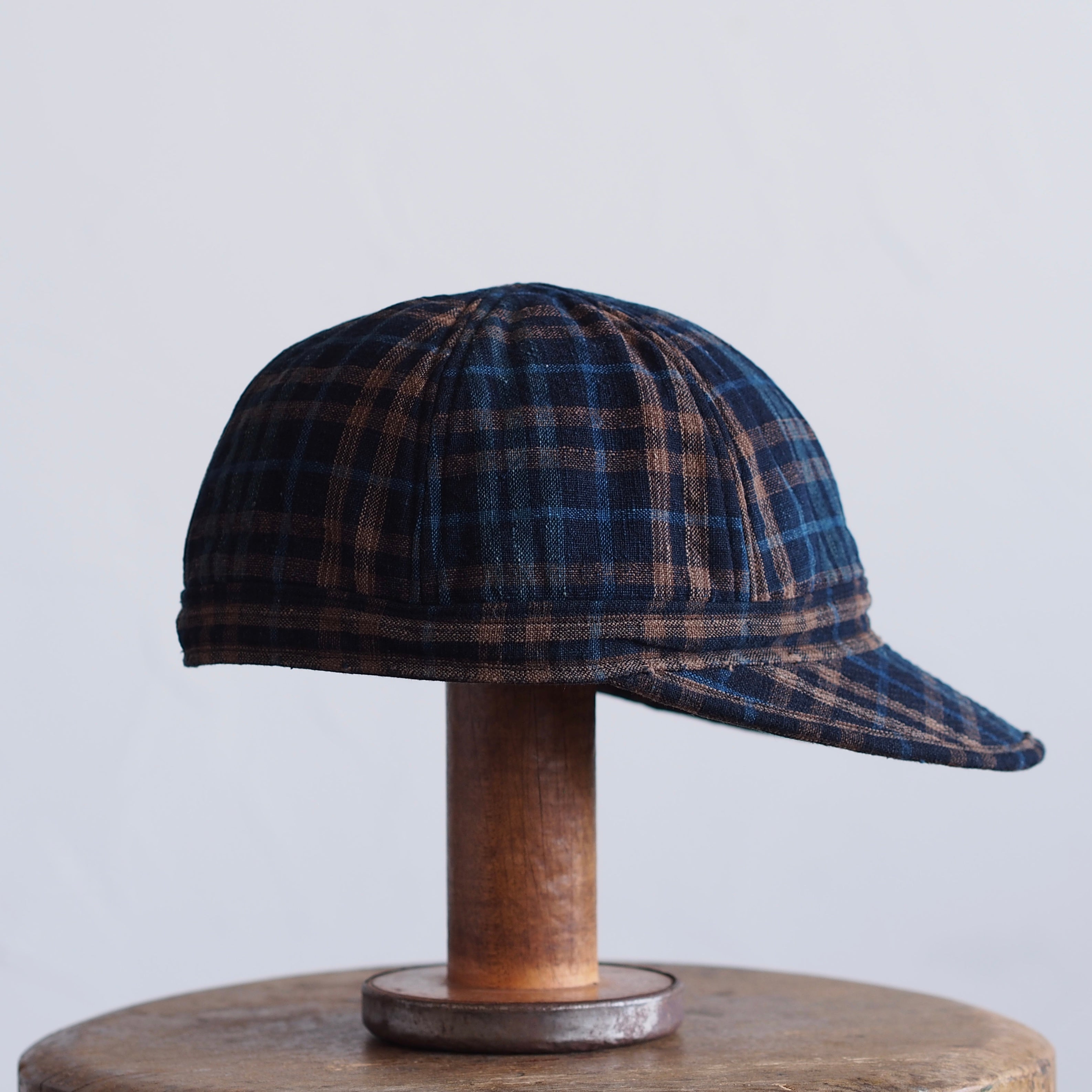 JAPAN VINTAGE FABRIC CAP~type mechanic~60格子