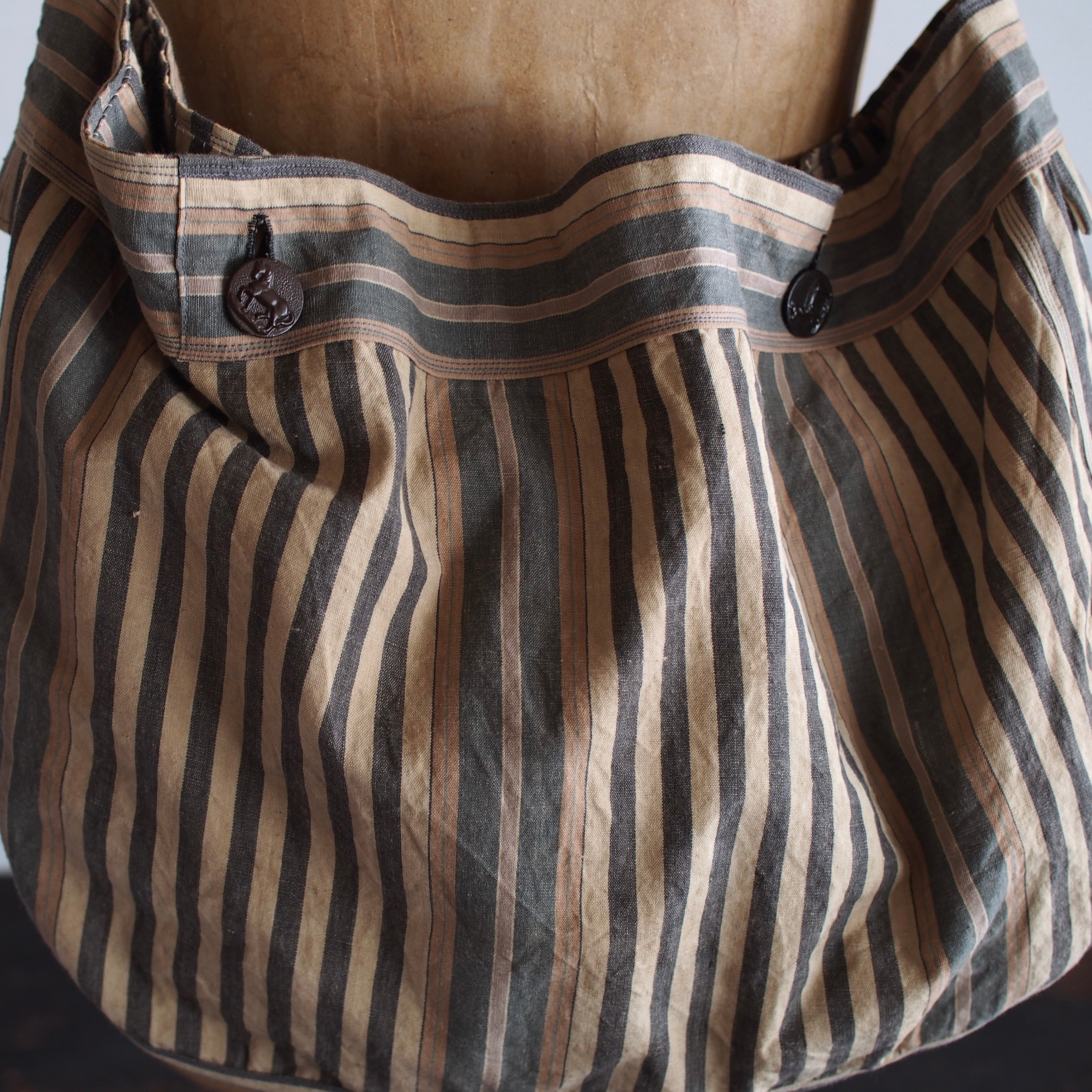 NORA BAG~type newspaper~japan old cotton fabric①