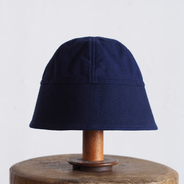FRENCH VINTAGE COTTON/LINEN FABRIC HAT ~type sailor~60