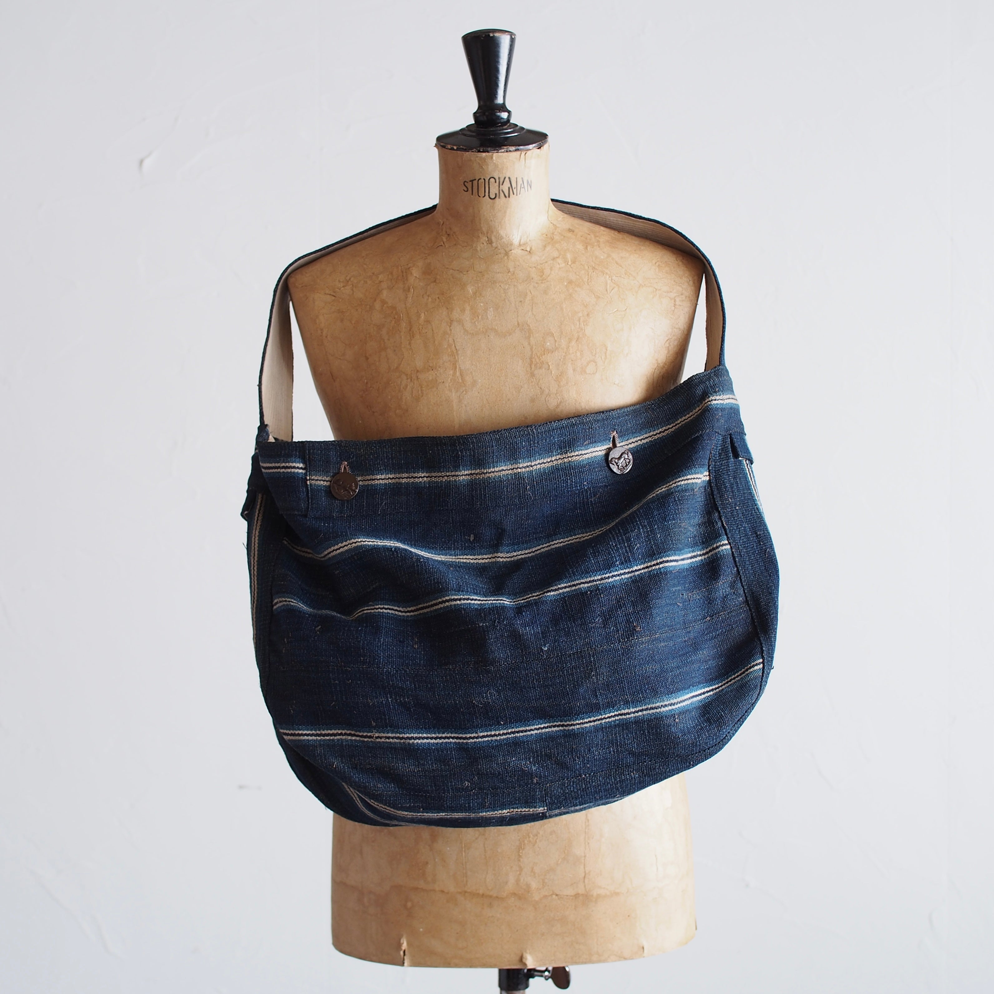 NORA BAG~type newspaper~japan old cotton/linen fabric