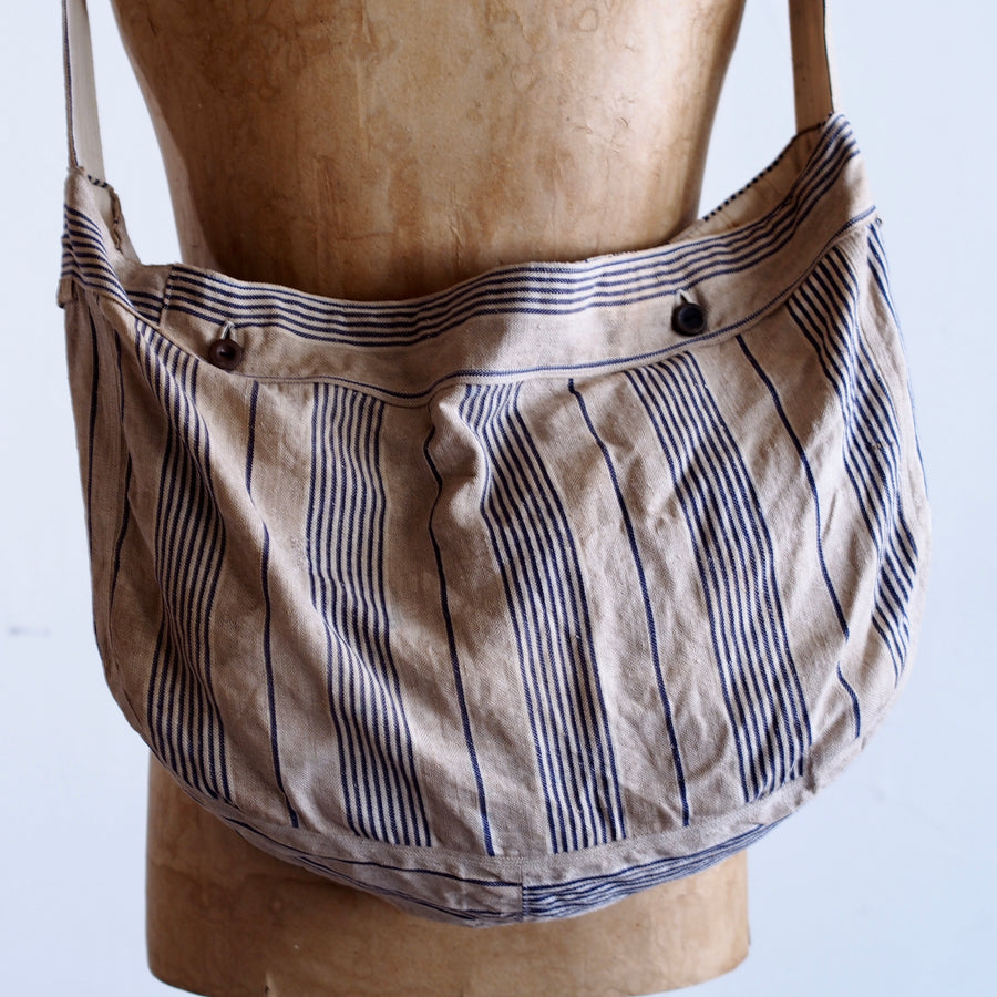 NORA BAG ~ type newspaper ~ french old linen fabric