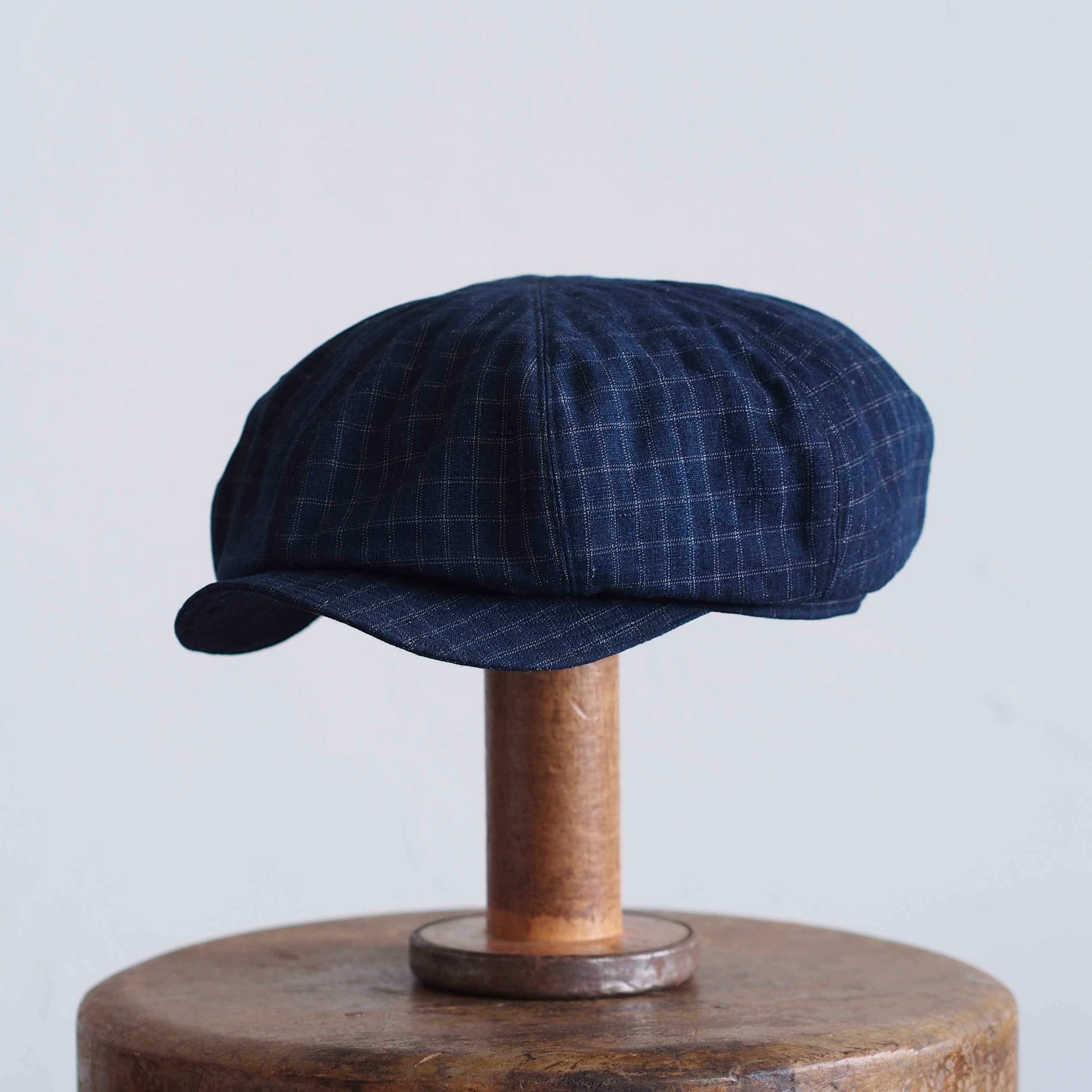 JAPAN VINTAGE FABRIC CAP ~type newsboy~60 格子