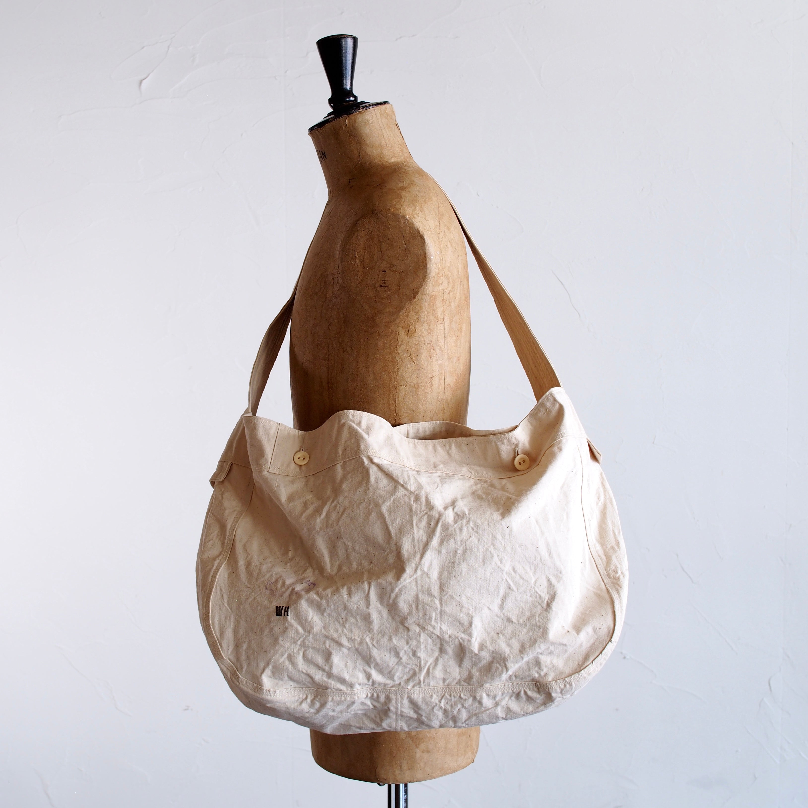 NORA BAG~type newspaper~french old apron fabric