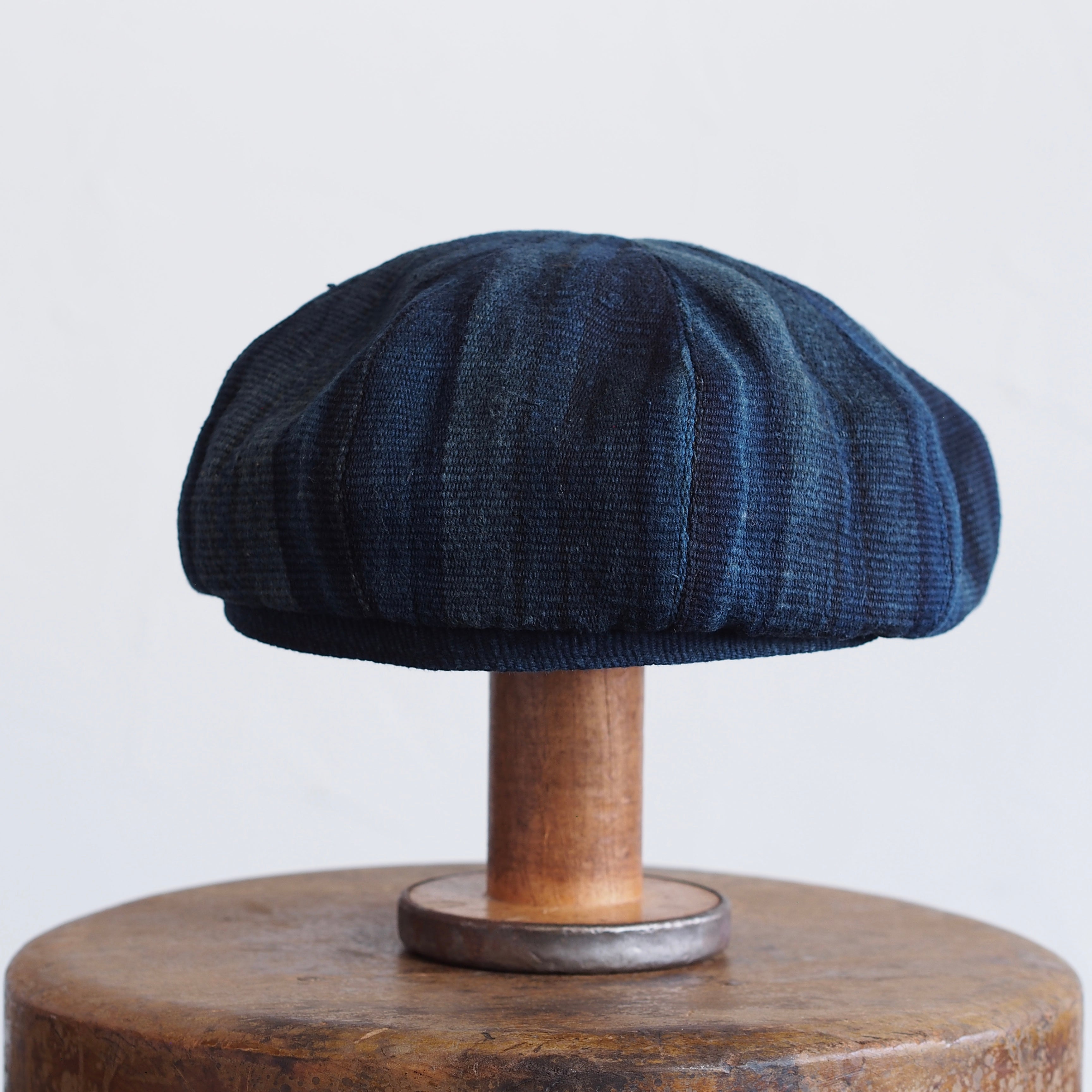JAPAN VINTAGE  COTTON/LINEN CAP~type newsboy~59