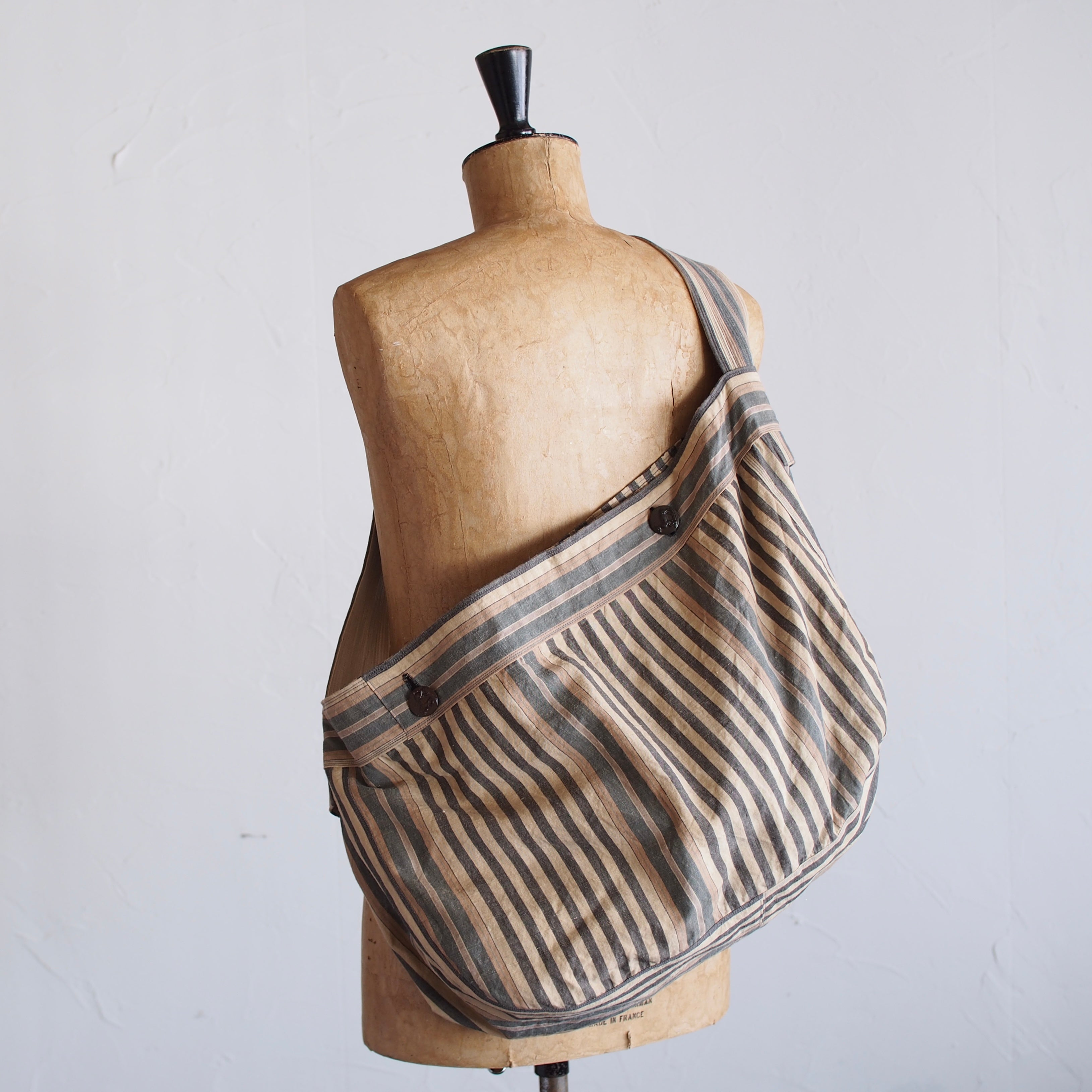 NORA BAG~type newspaper~japan old cotton fabric①