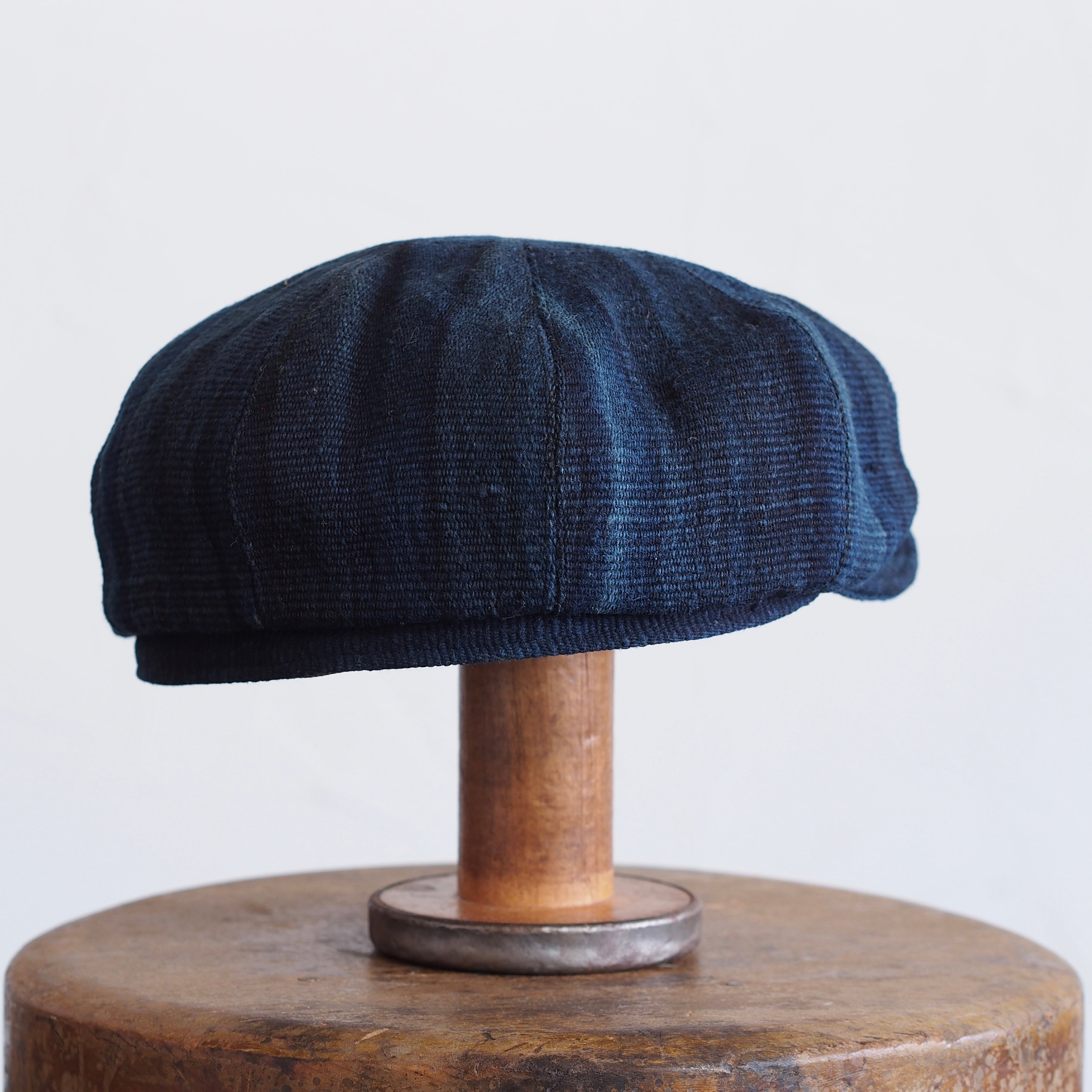 JAPAN VINTAGE  COTTON/LINEN CAP~type newsboy~61