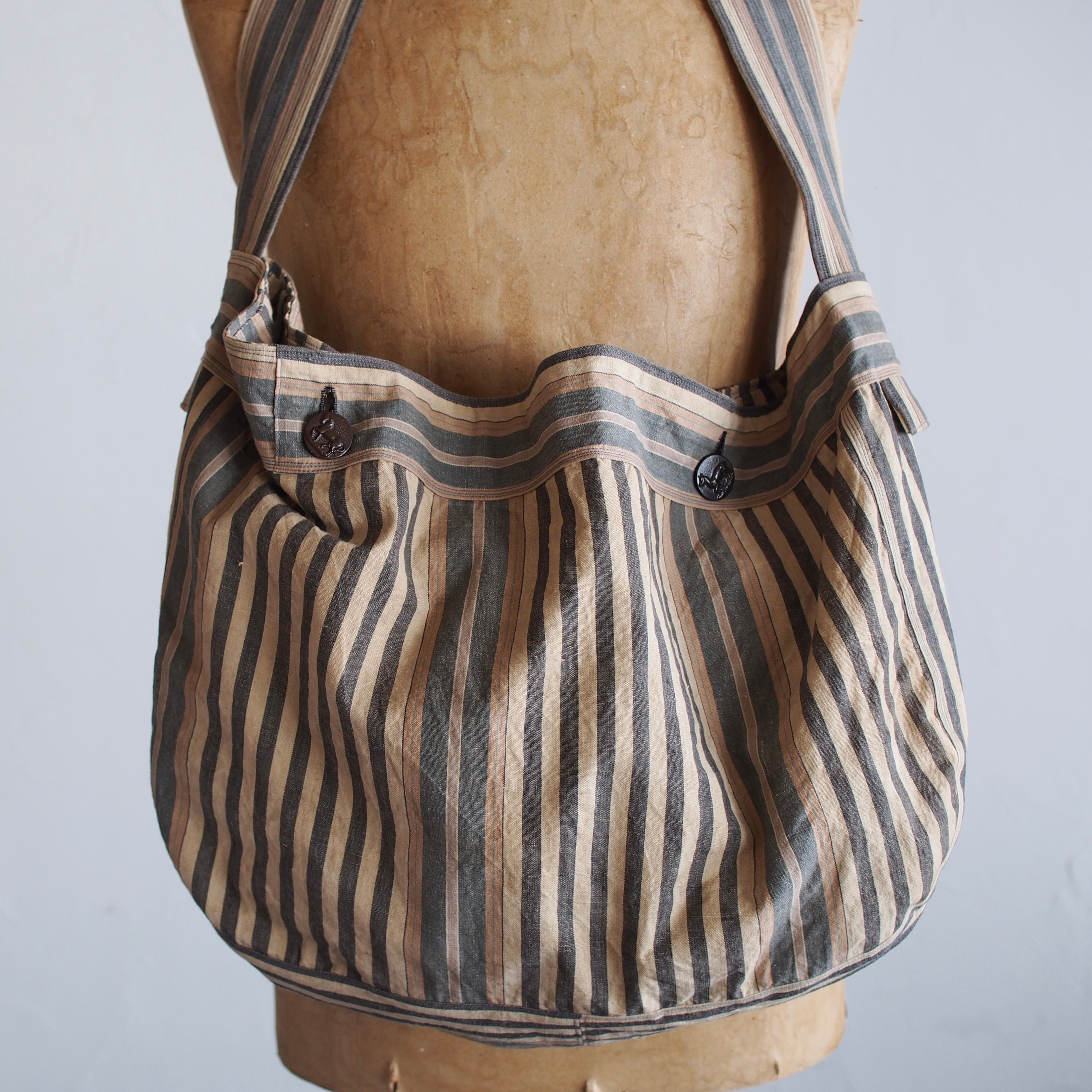 NORA BAG~type newspaper~japan old cotton fabric①