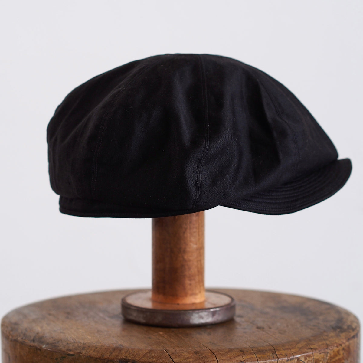 FRENCH VINTAGE LIGHT MOLESKIN CAP ~type newsboy~60