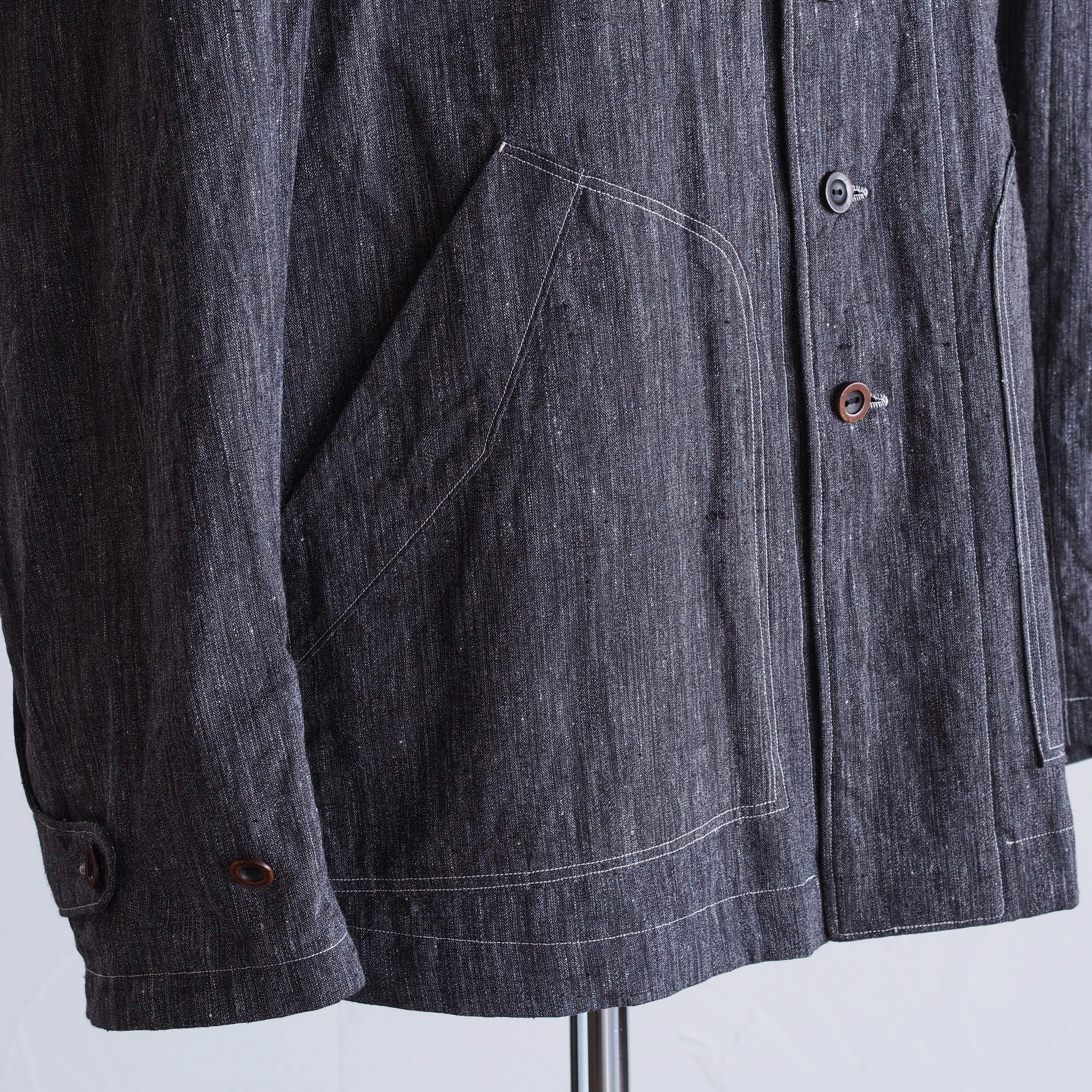 NORA JACKET②~french salt & pepper fabric~