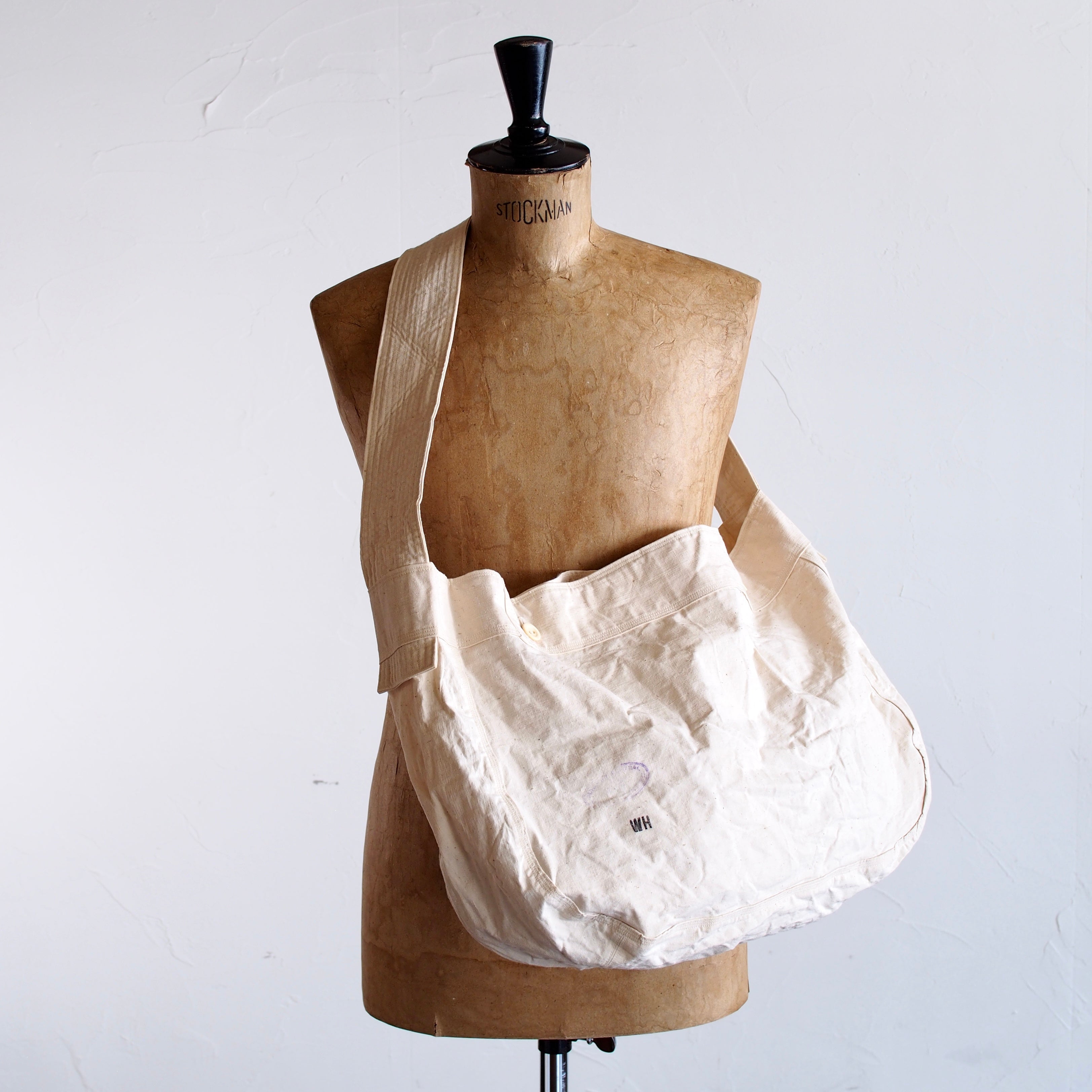 NORA BAG~type newspaper~french old apron fabric