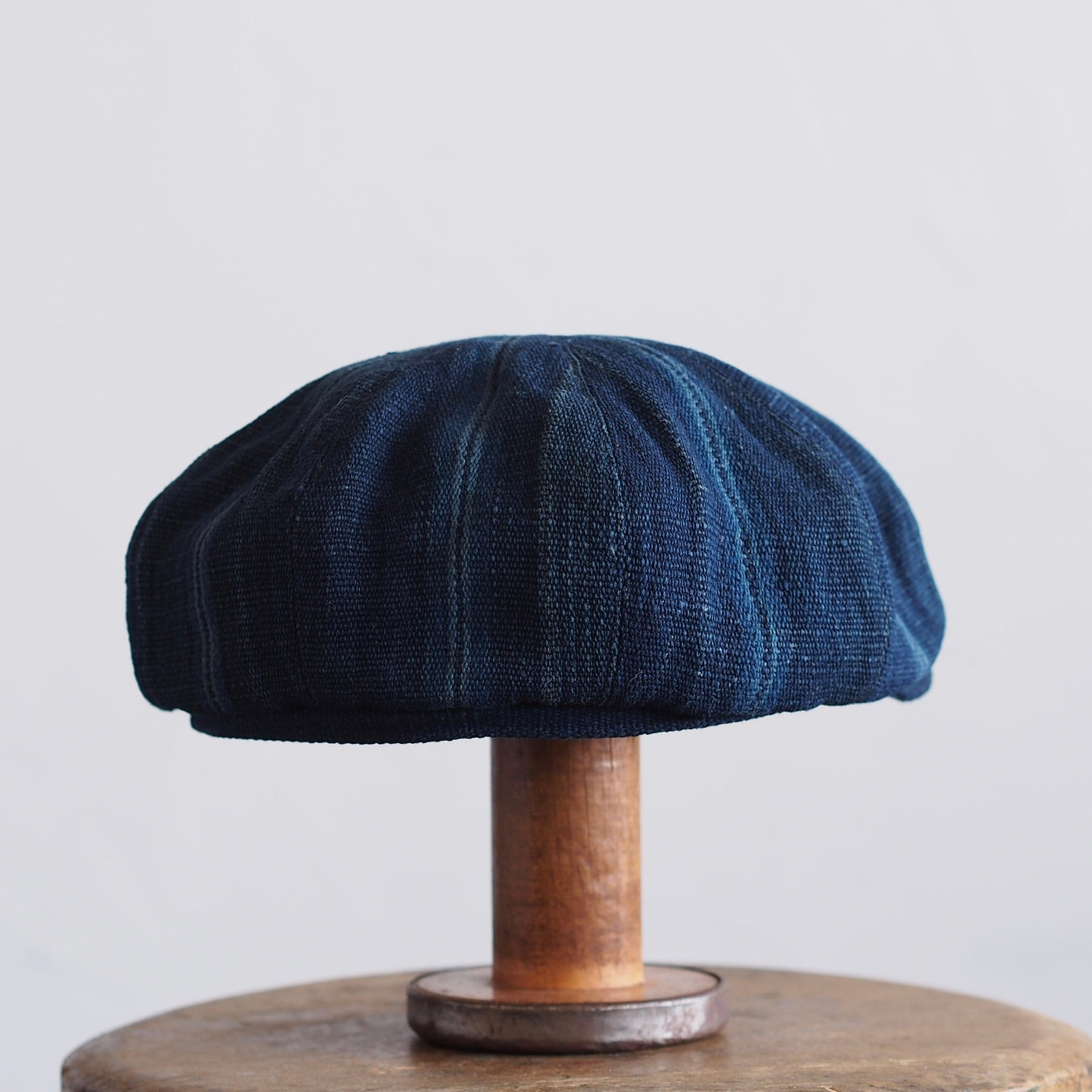 JAPAN VINTAGE  COTTON/LINEN CAP~type newsboy~61