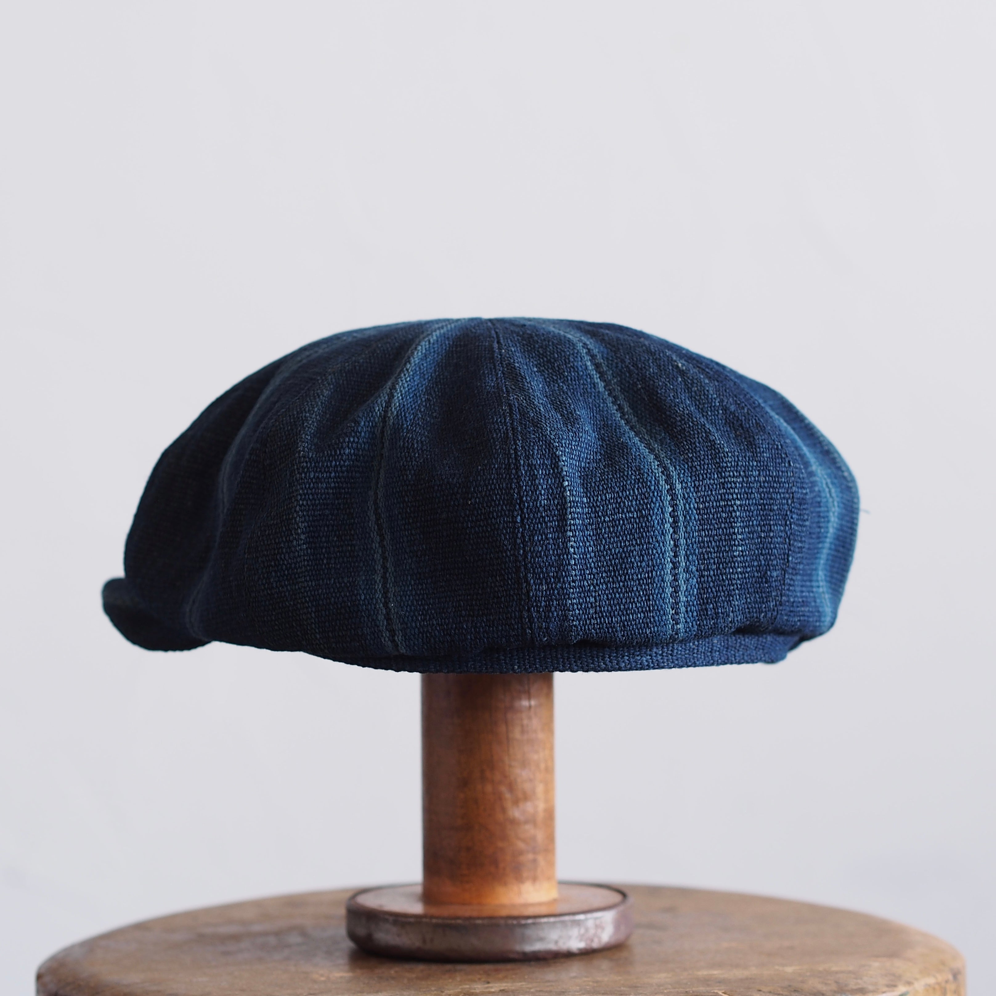 JAPAN VINTAGE  COTTON/LINEN CAP~type newsboy~61
