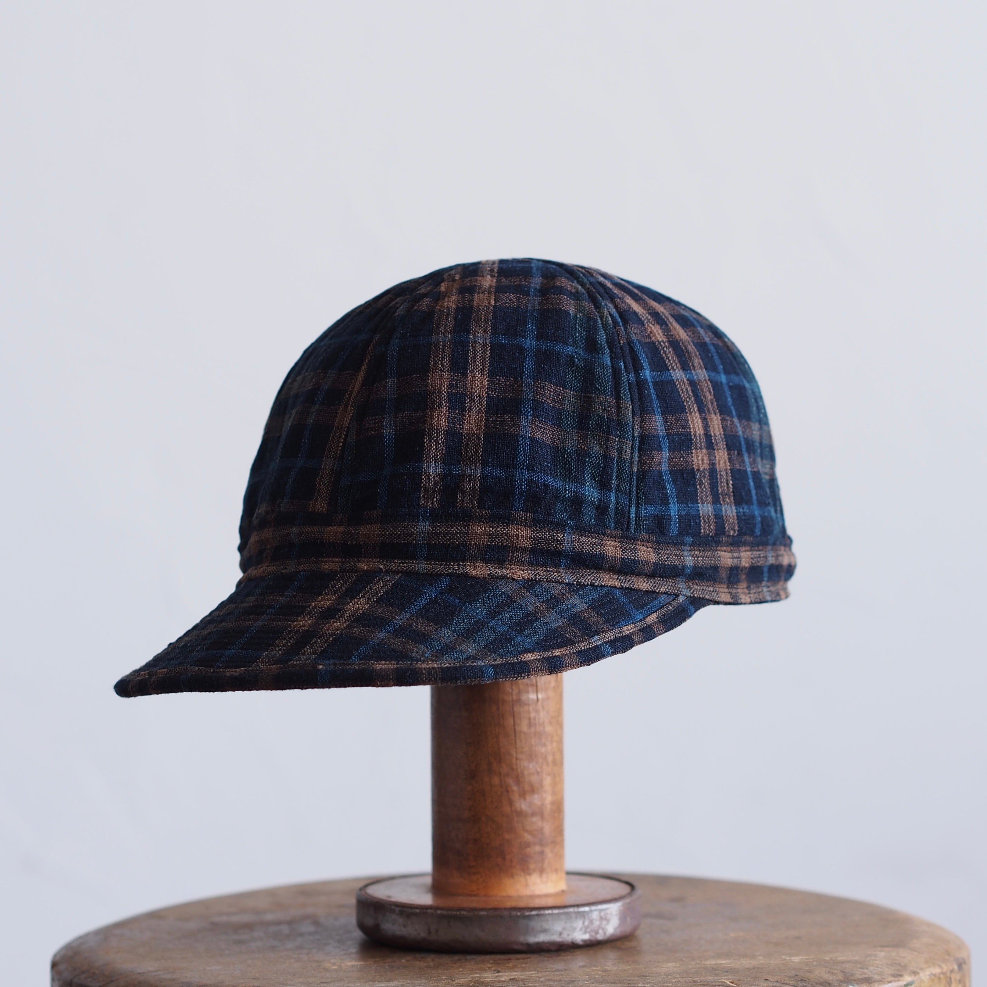 JAPAN VINTAGE FABRIC CAP~type mechanic~60格子