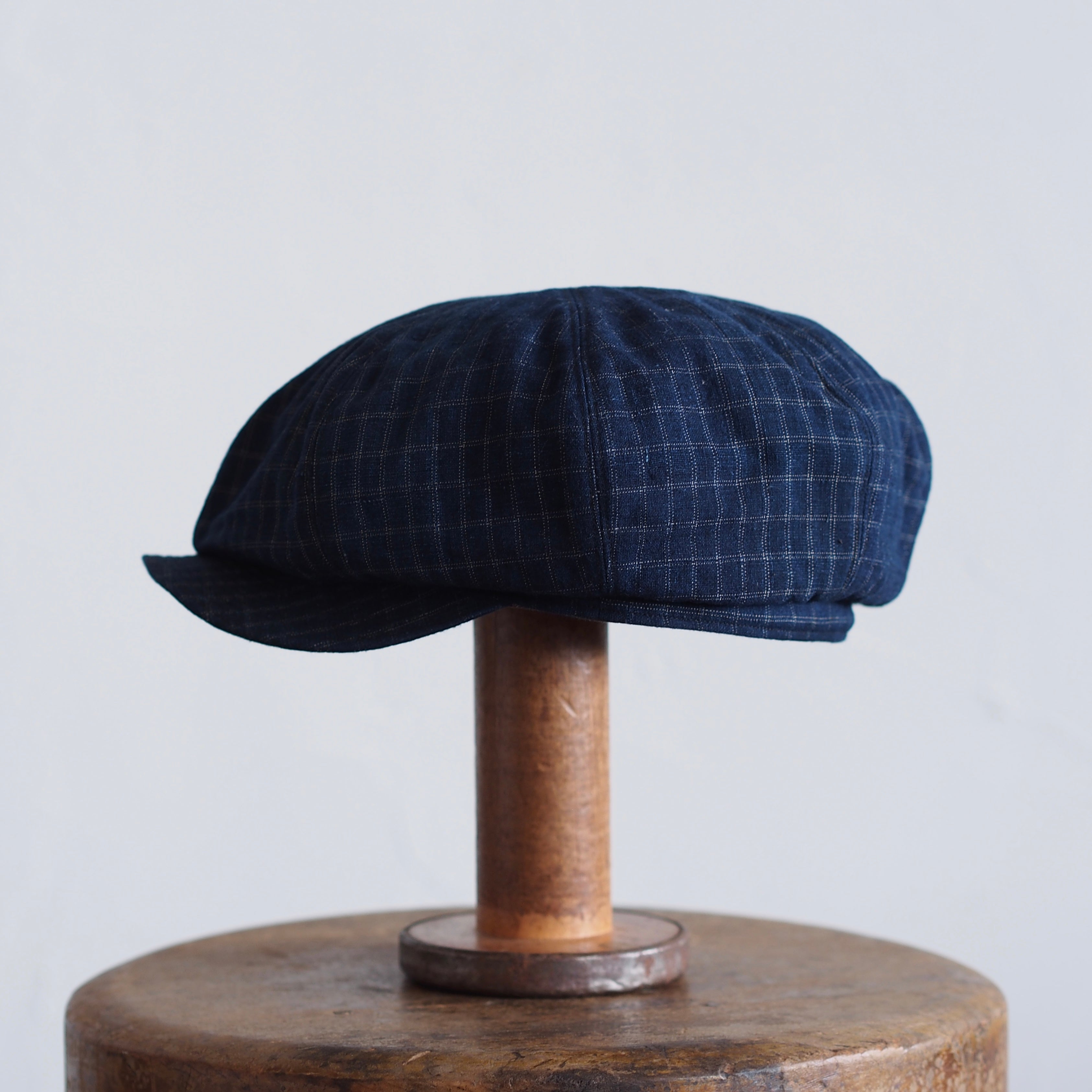 JAPAN VINTAGE FABRIC CAP ~type newsboy~60 格子