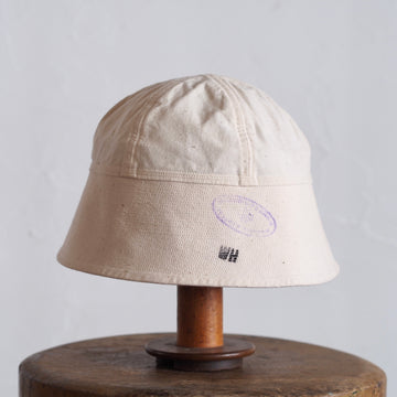 FRENCH VINTAGE LINEN FABRIC HAT ~type sailor~60①