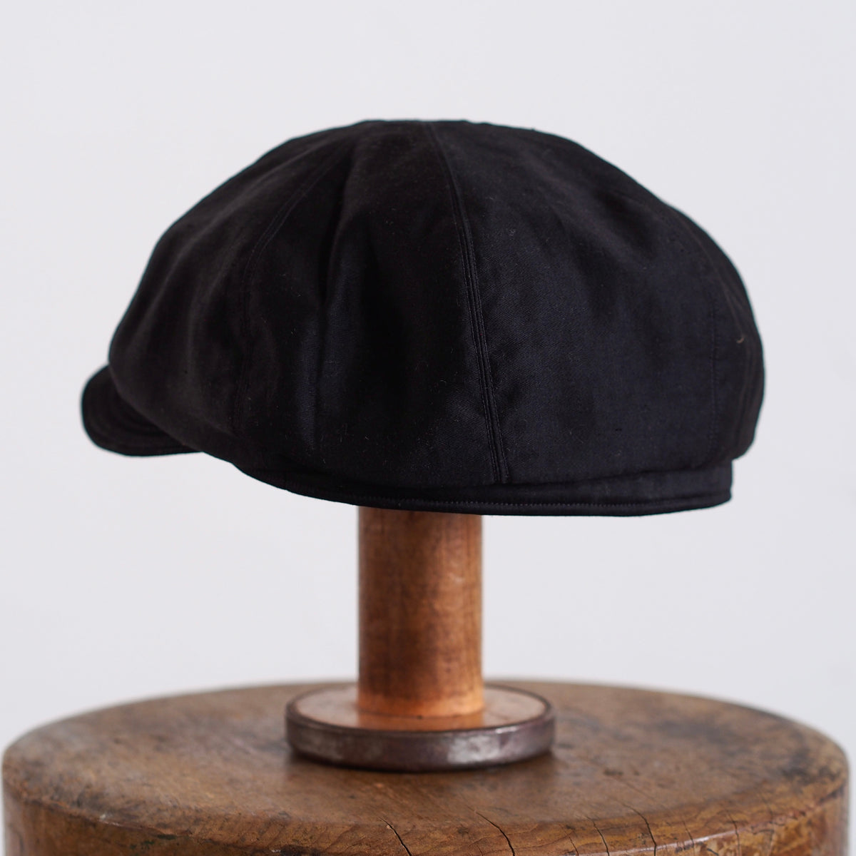 FRENCH VINTAGE LIGHT MOLESKIN CAP ~type newsboy~60