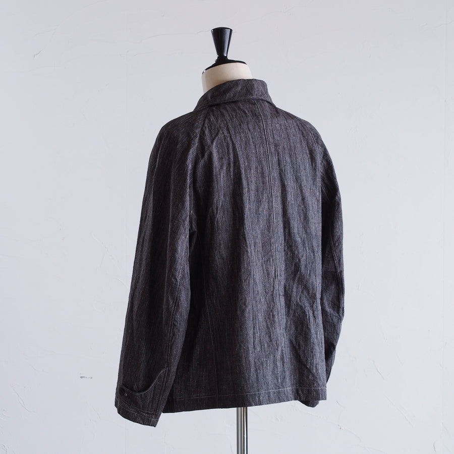 NORA JACKET② ~ french salt & pepper fabric ~
