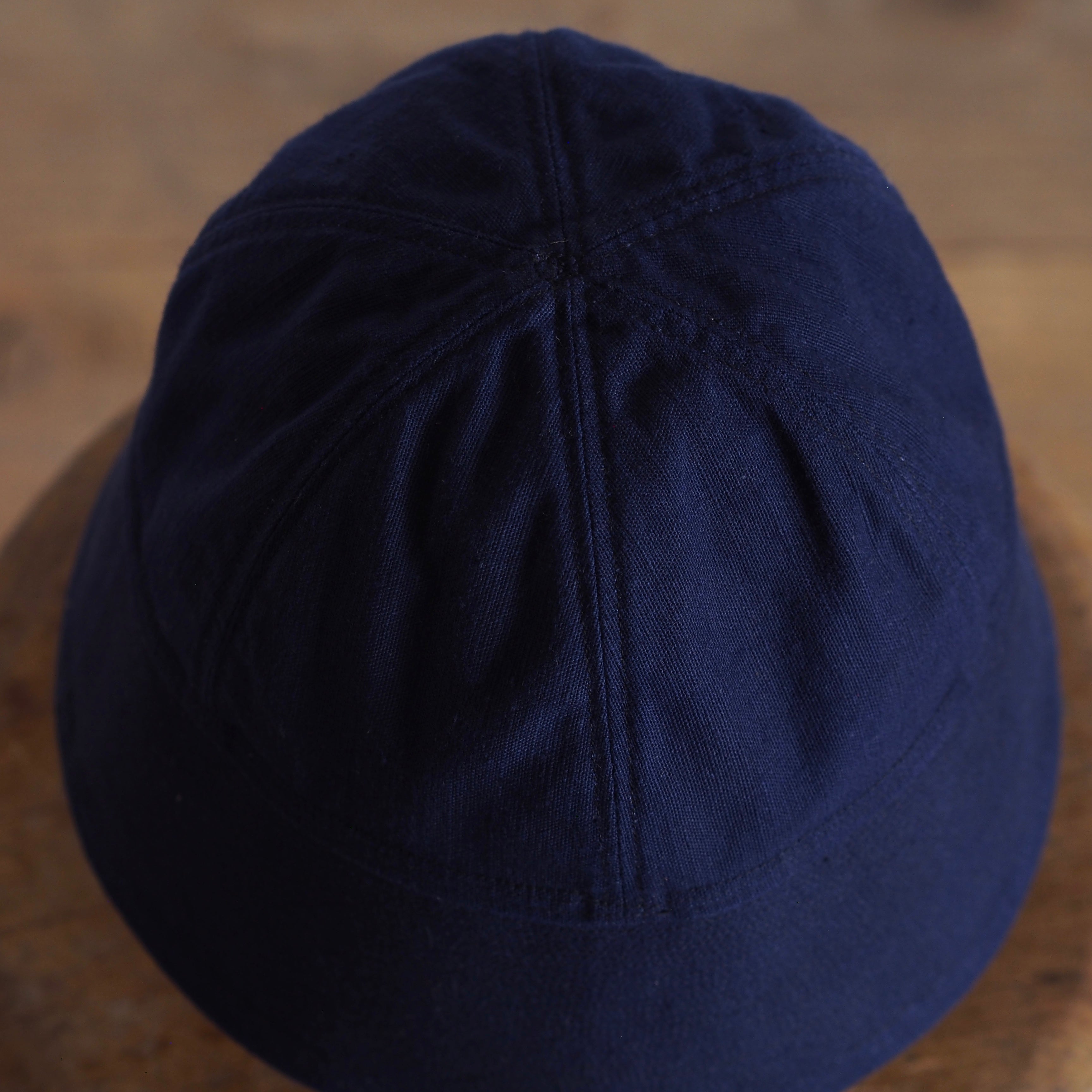 FRENCH VINTAGE COTTON/LINEN FABRIC HAT ~type sailor~60