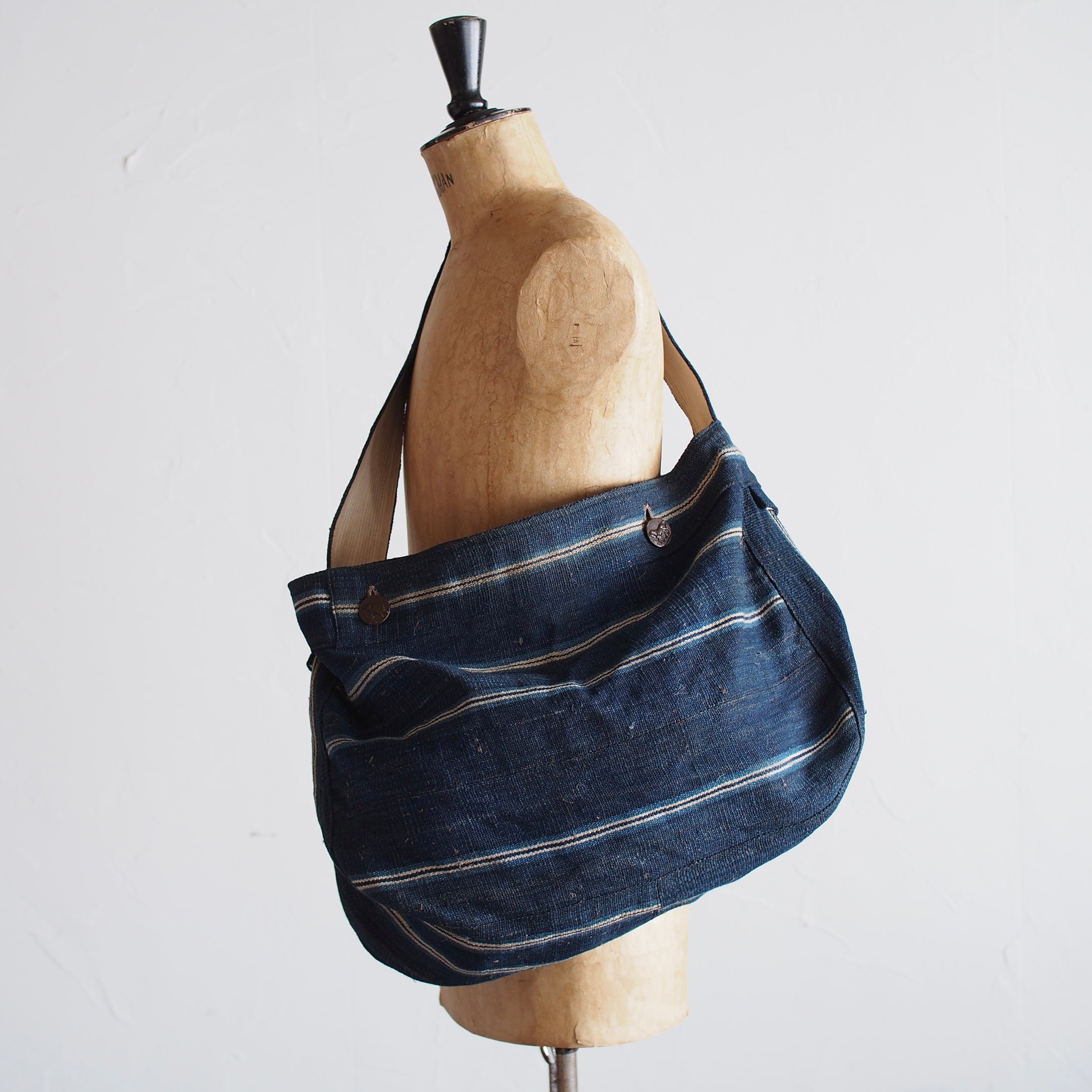 NORA BAG~type newspaper~japan old cotton/linen fabric