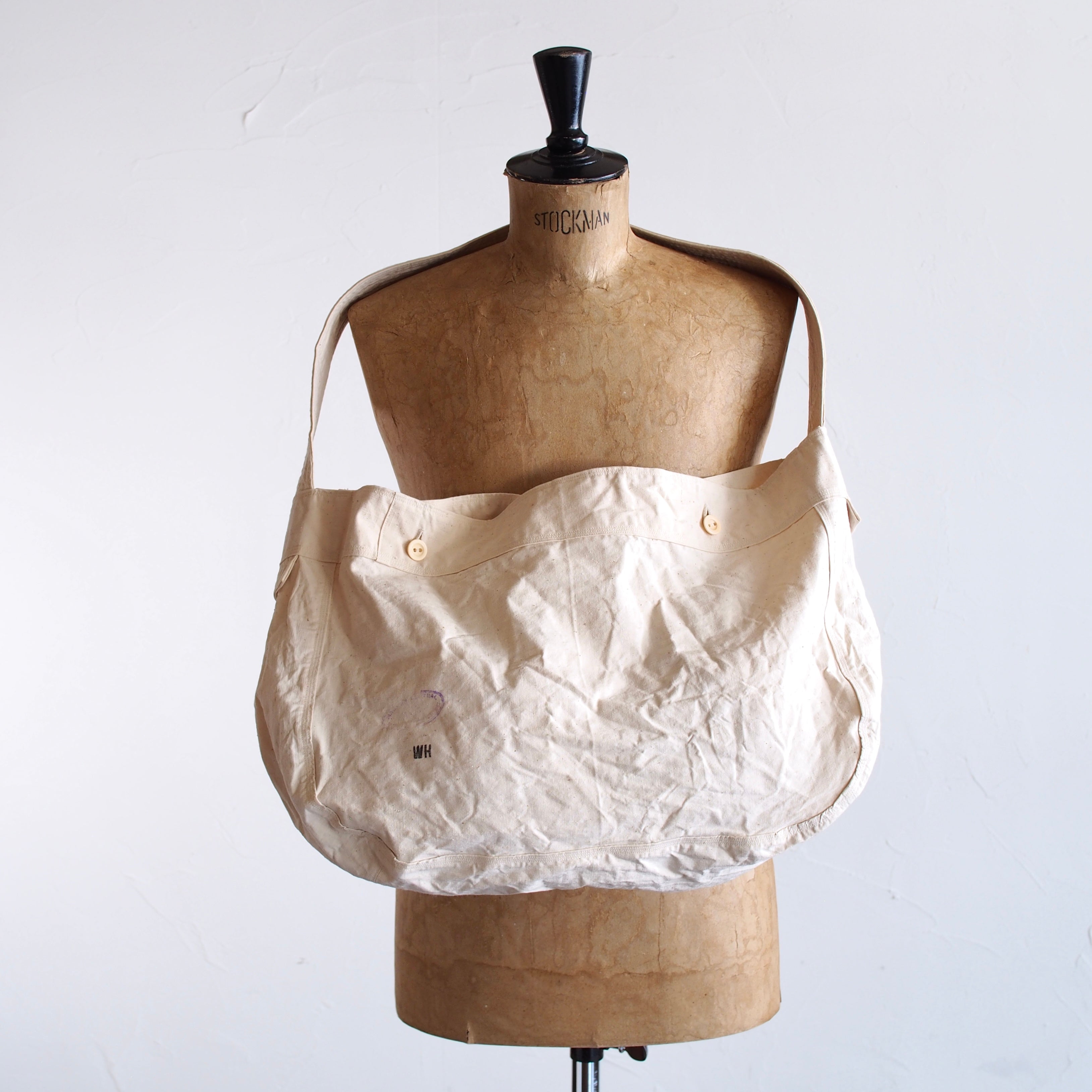 NORA BAG~type newspaper~french old apron fabric