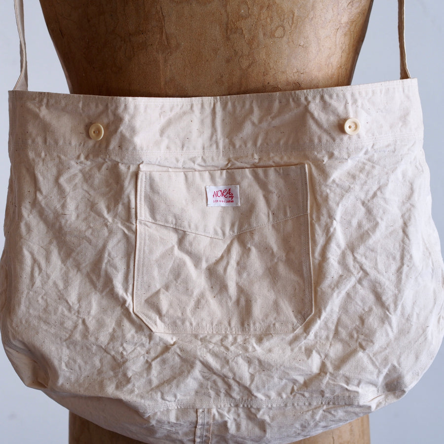 NORA BAG ~ type newspaper ~ french old apron fabric